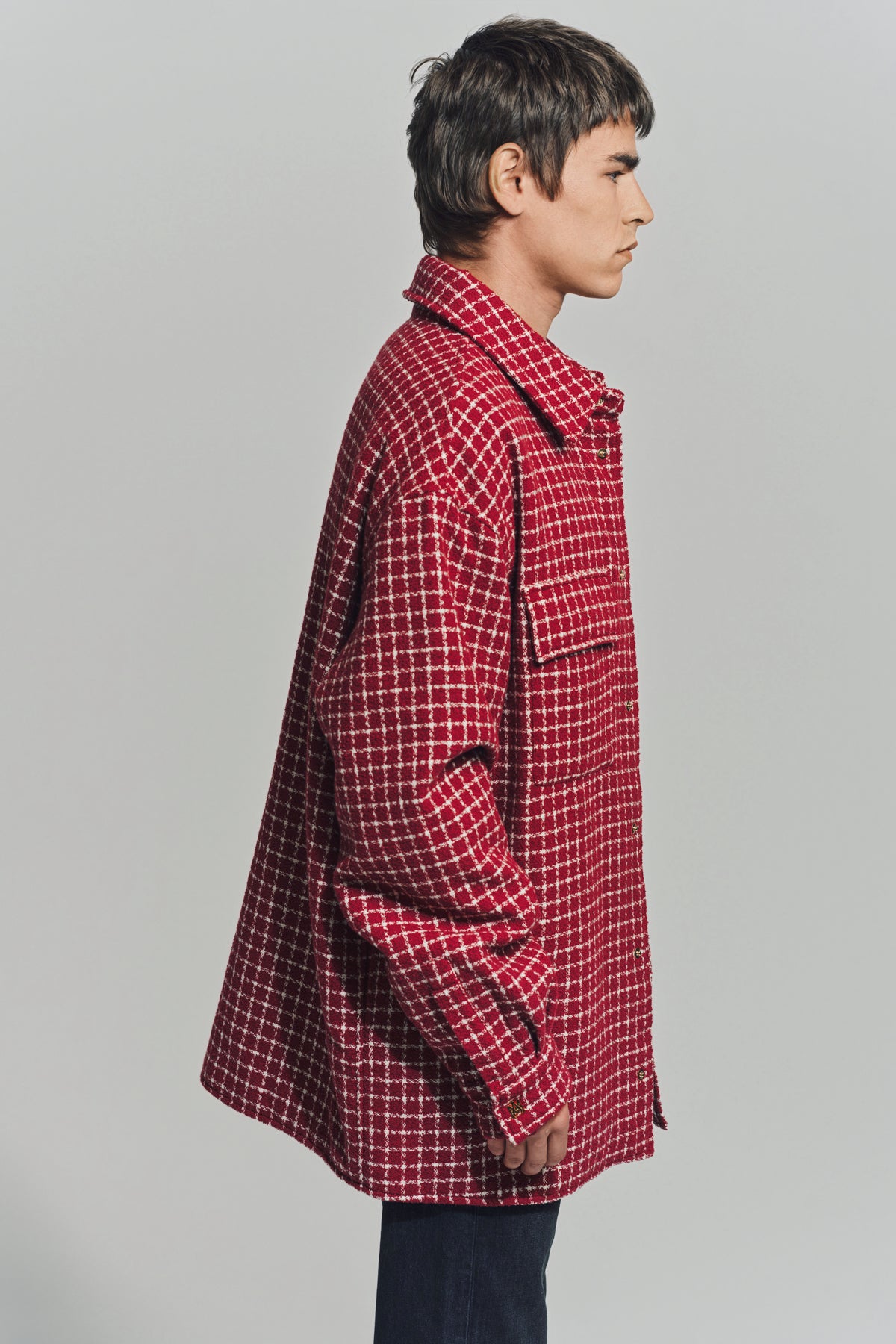 AMIRI | BOUCLE PADDED OVERSHIRT