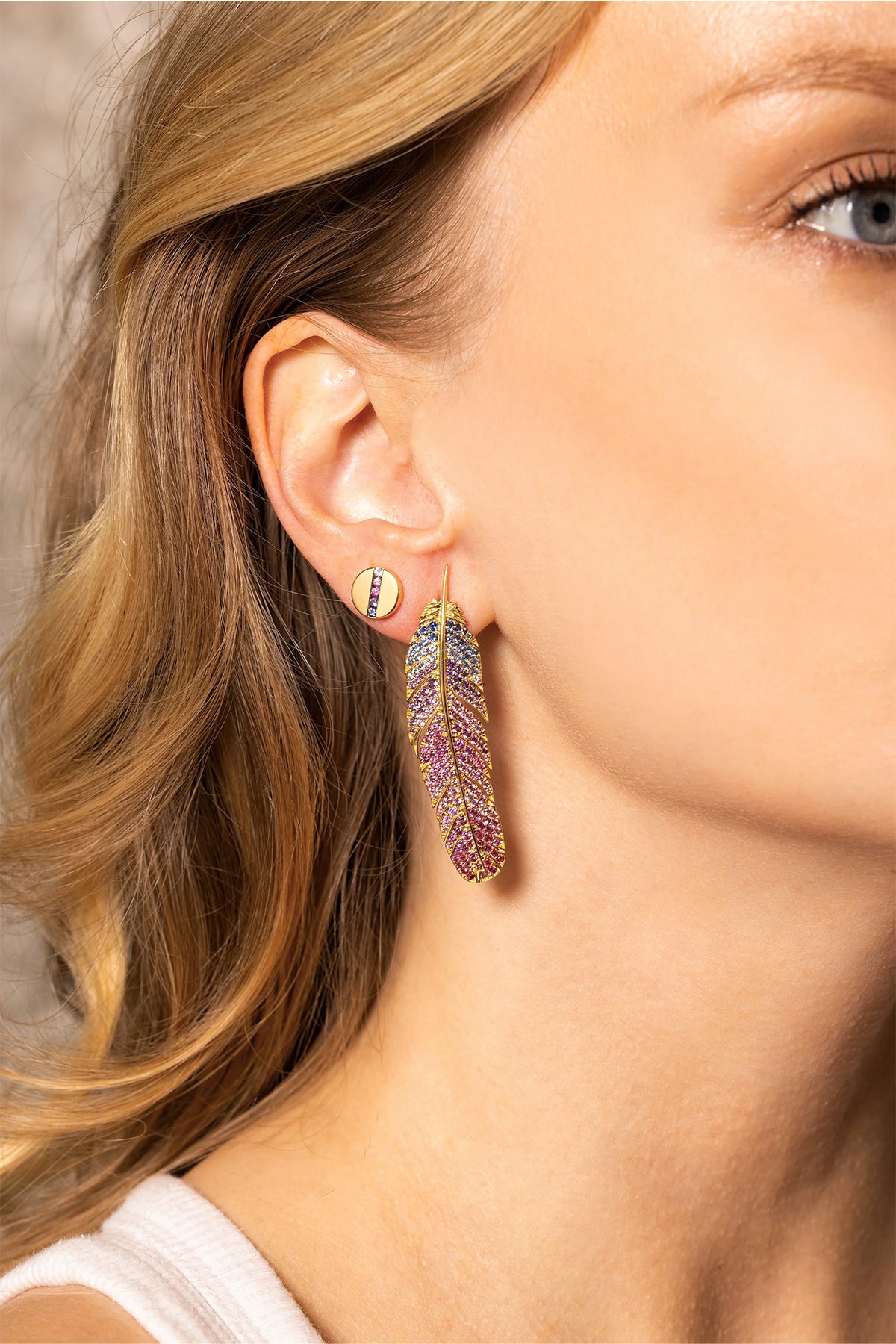 Emily P. Wheeler | Nailhead Sapphire Studs