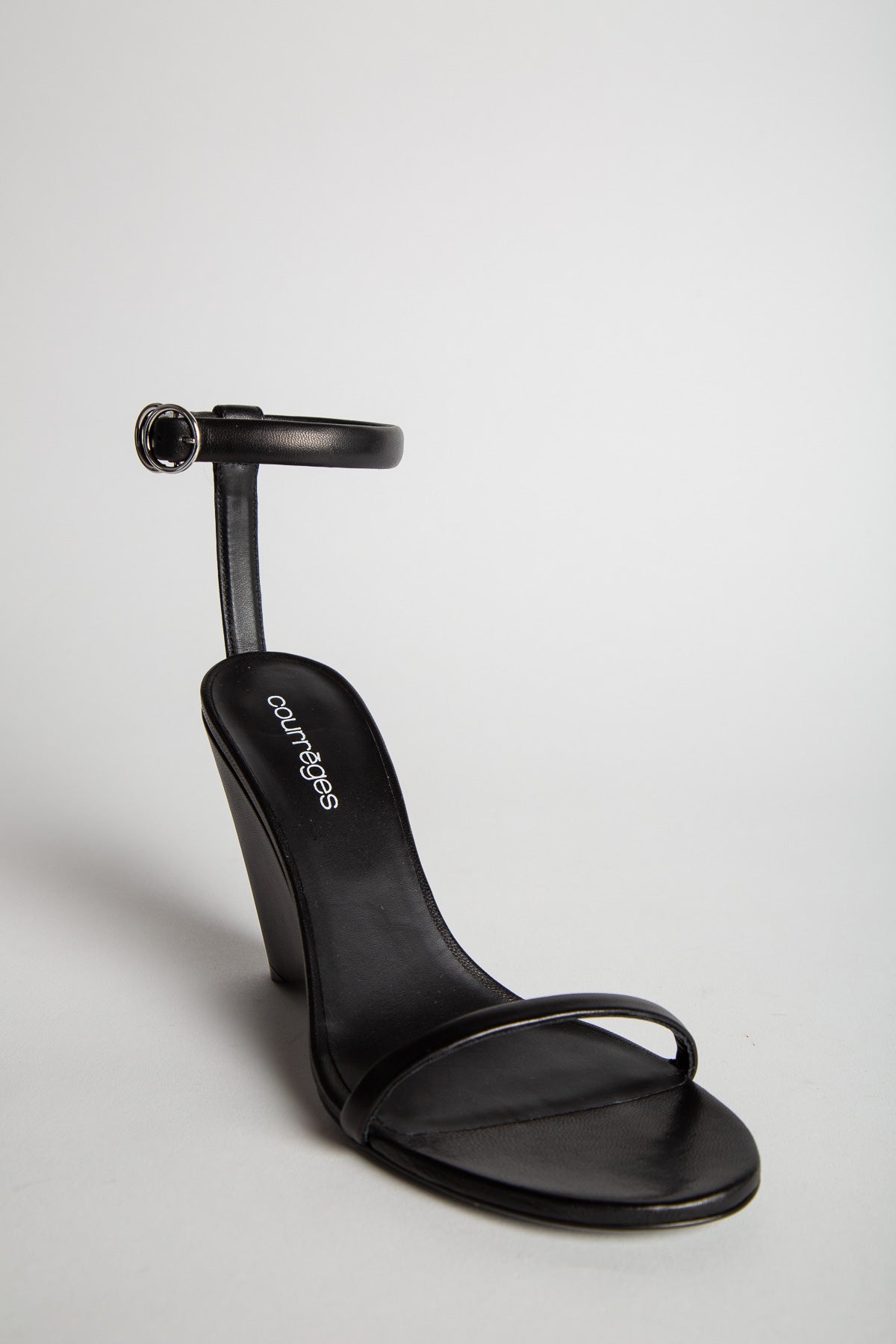 COURRÈGES | OBLIQUE LEATHER SANDALS - MAXFIELD LA