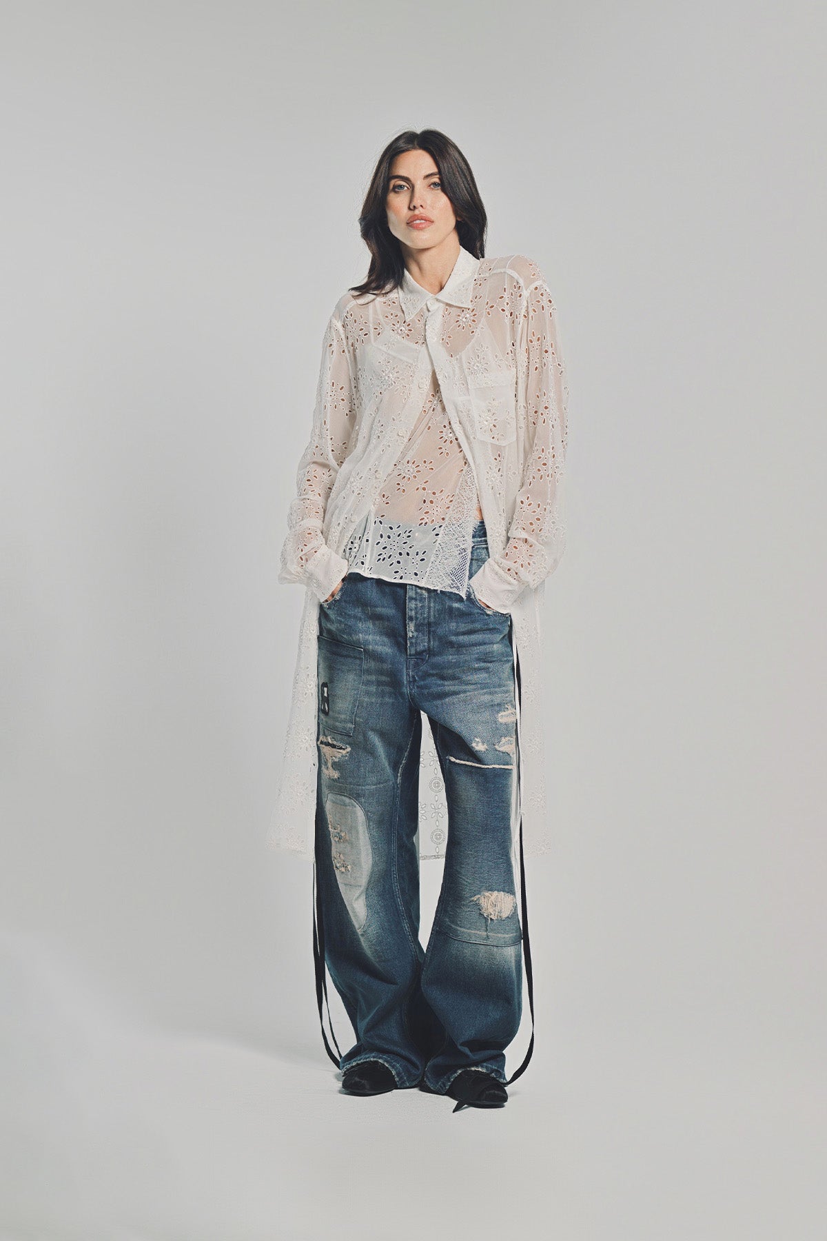 ANN DEMEULEMEESTER | GABI RELAXED LONG SLEEVE SHIRT