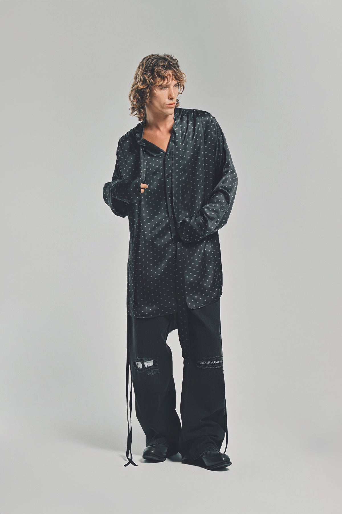 ANN DEMEULEMEESTER | SOLAN COMFORT STAND COLLAR SHIRT