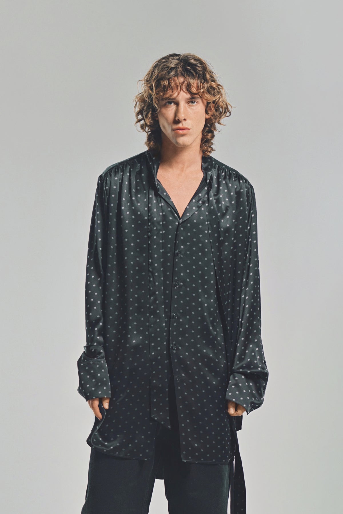 ANN DEMEULEMEESTER | SOLAN COMFORT STAND COLLAR SHIRT