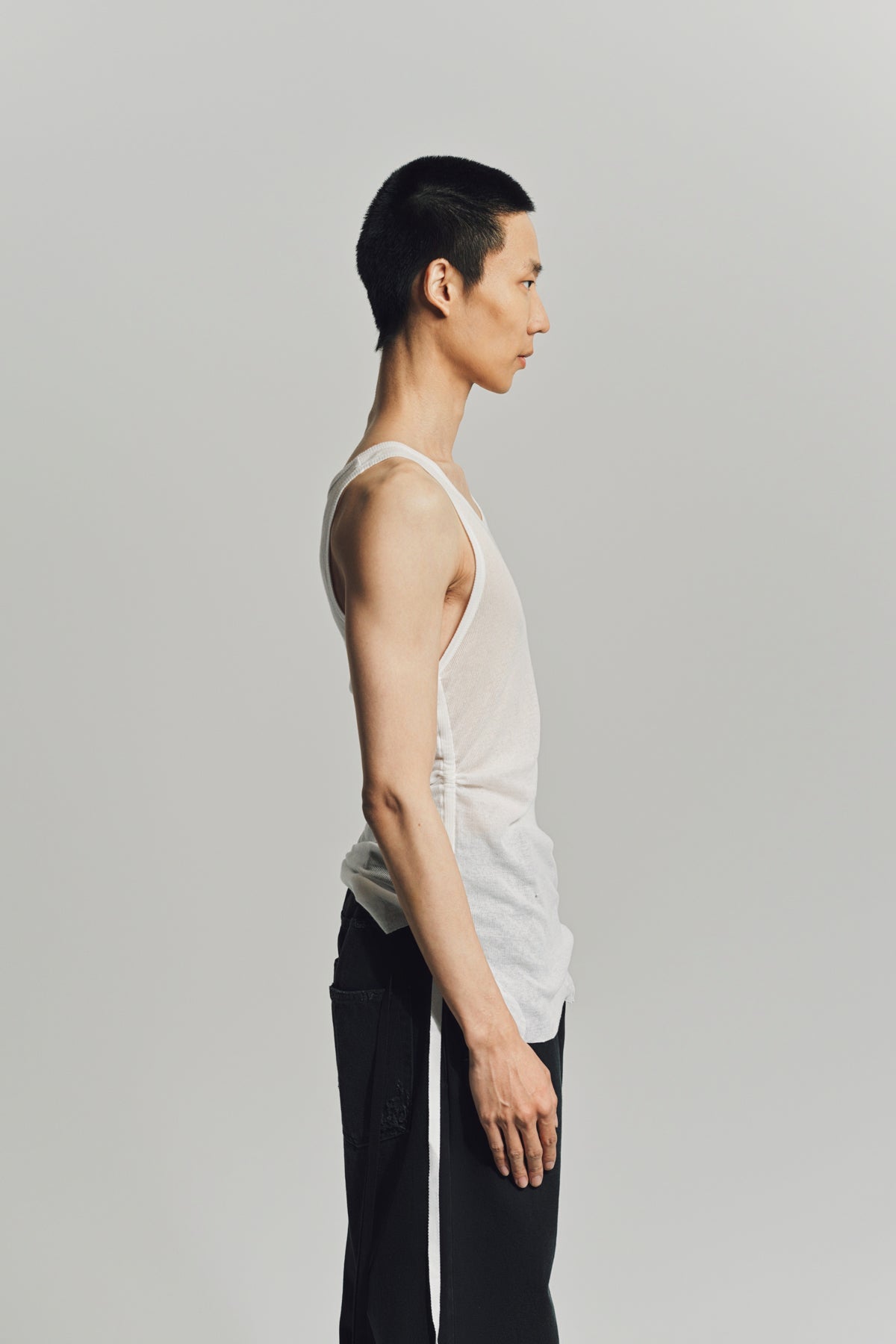 ANN DEMEULEMEESTER | BORIS WRINLKED CROPPED TANK - MAXFIELD LA