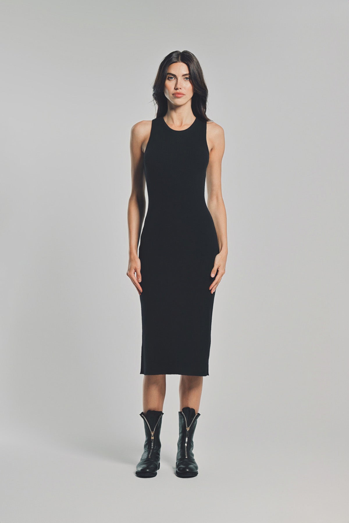 LARS ANDERSSON | LONG TANK DRESS 2X1 RIB