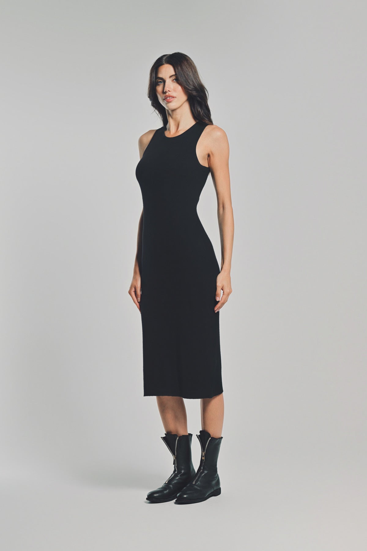 LARS ANDERSSON | LONG TANK DRESS 2X1 RIB
