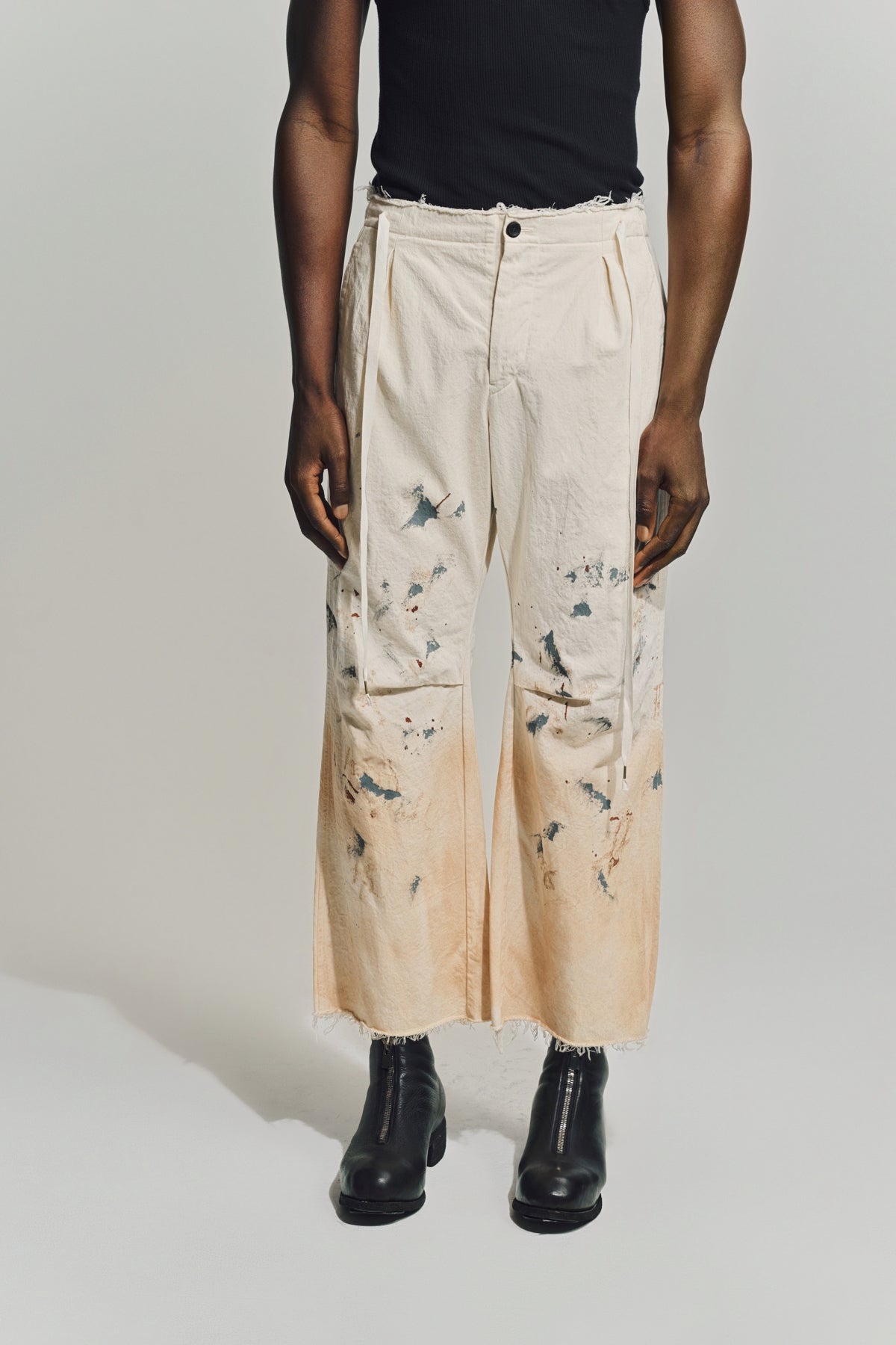 INDIVIDUAL SENTIMENTS | HAND PAINTED WIDE STRAIGHT PANTS