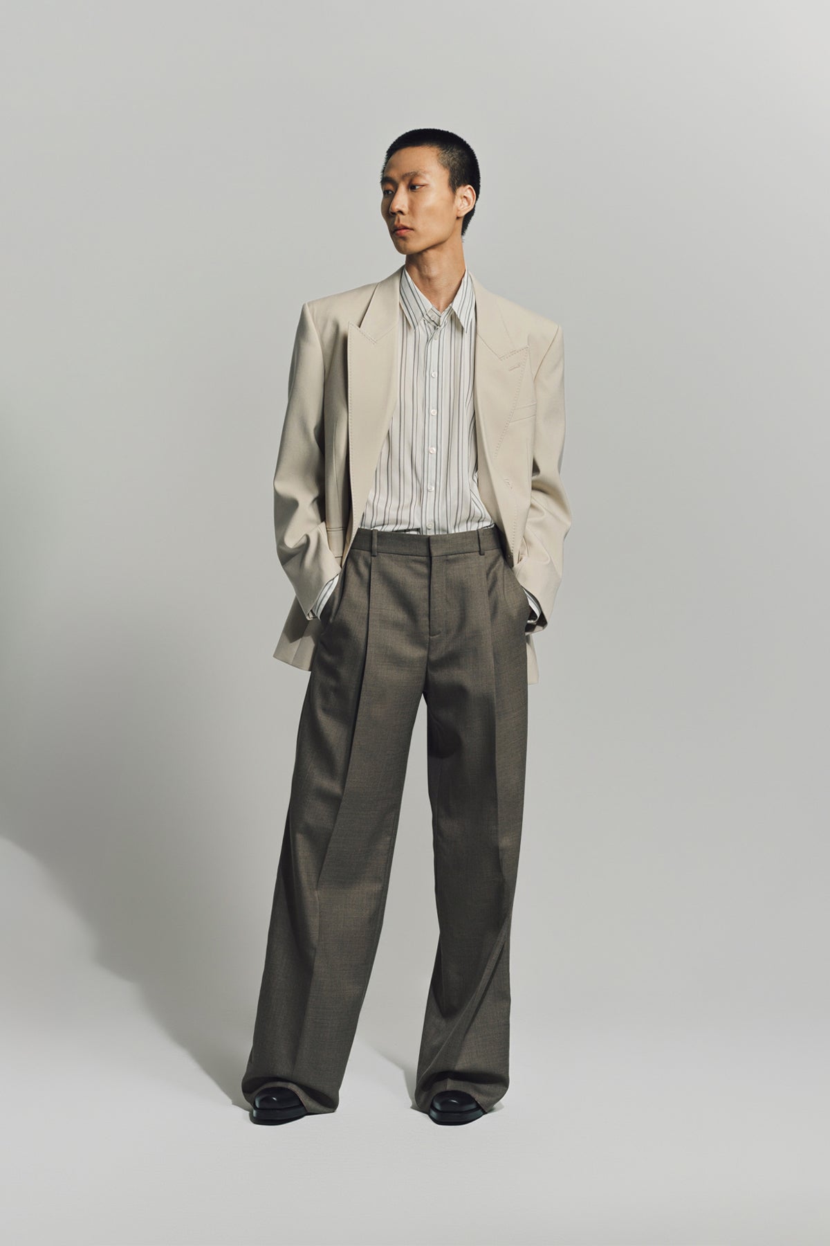 SAINT LAURENT | SHIRT IN STRIPED SILK