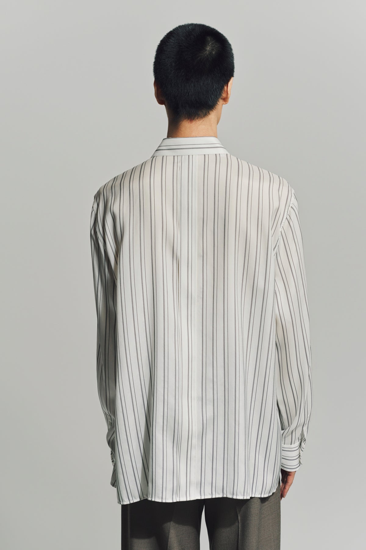 SAINT LAURENT | SHIRT IN STRIPED SILK