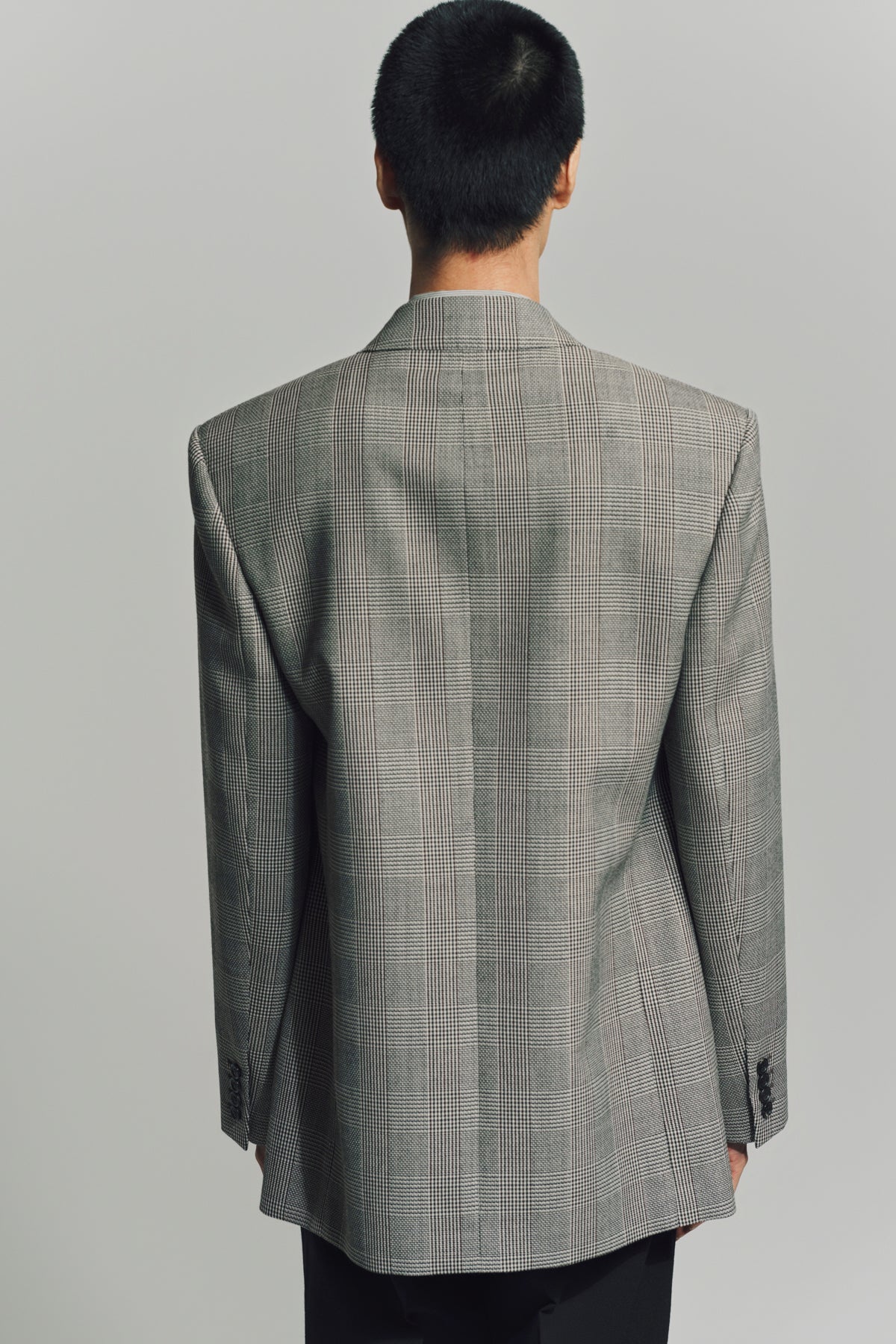 SAINT LAURENT | YVES JACKET IN PRINCE OF WALES WOOL