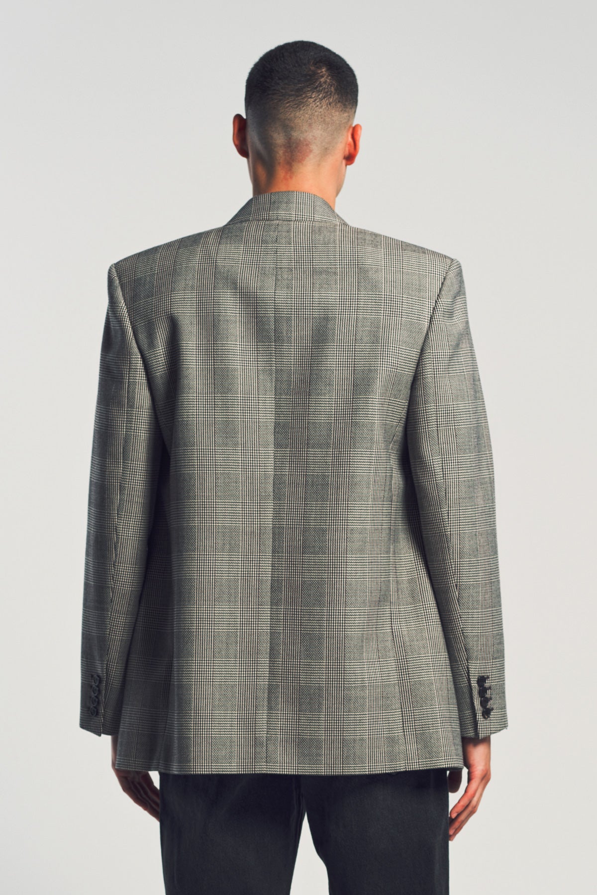 SAINT LAURENT | YVES JACKET IN PRINCE OF WALES WOOL