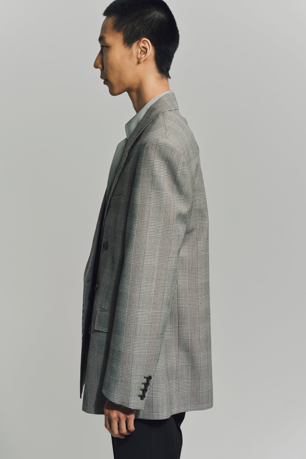 SAINT LAURENT | YVES JACKET IN PRINCE OF WALES WOOL
