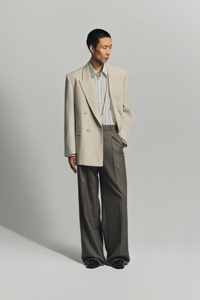 ジャケット SAINT LAURENT BEIGE WOOL BLAZER SAINT LAURENT Oversized wool blazer | NET-A-PORTER