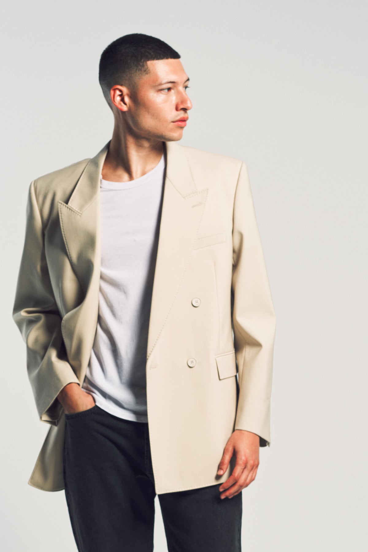 SAINT LAURENT | YVES JACKET IN LIGHT WOOL