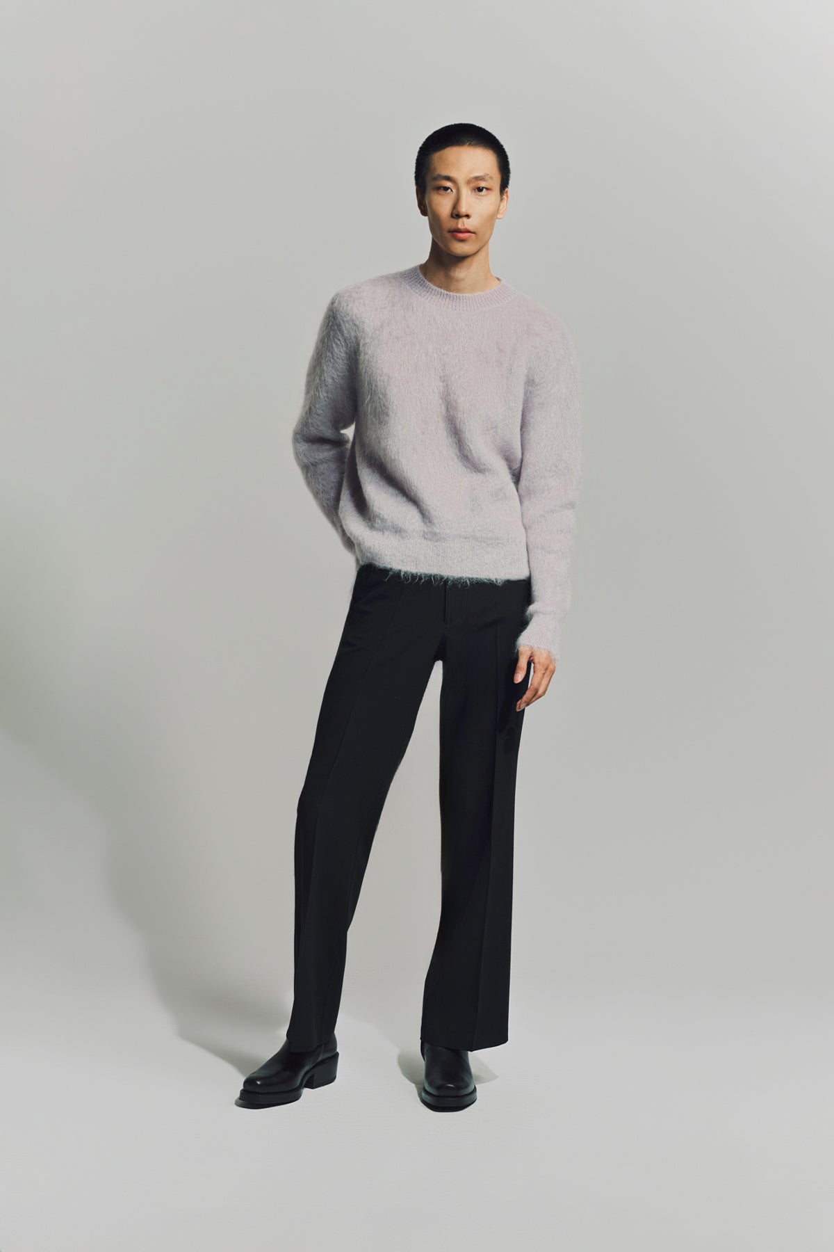 SAINT LAURENT | SWEATER IN BRUSHED KNIT