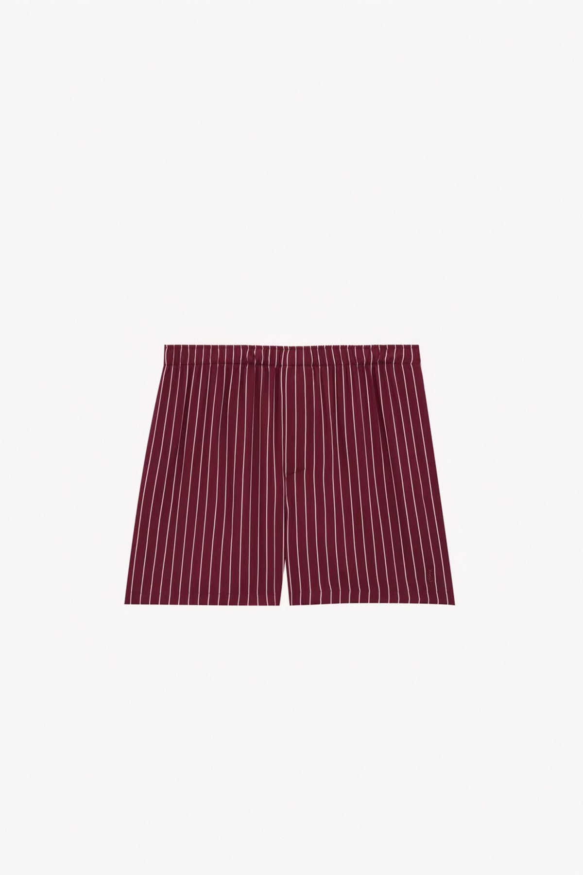 SAINT LAURENT | CASSANDRE STRIPED SHORTS - MAXFIELD LA