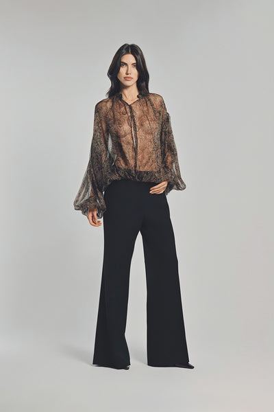 YILON イロン FLEUR LACE BLOUSE BLACK Fleur lace blouse – YILON