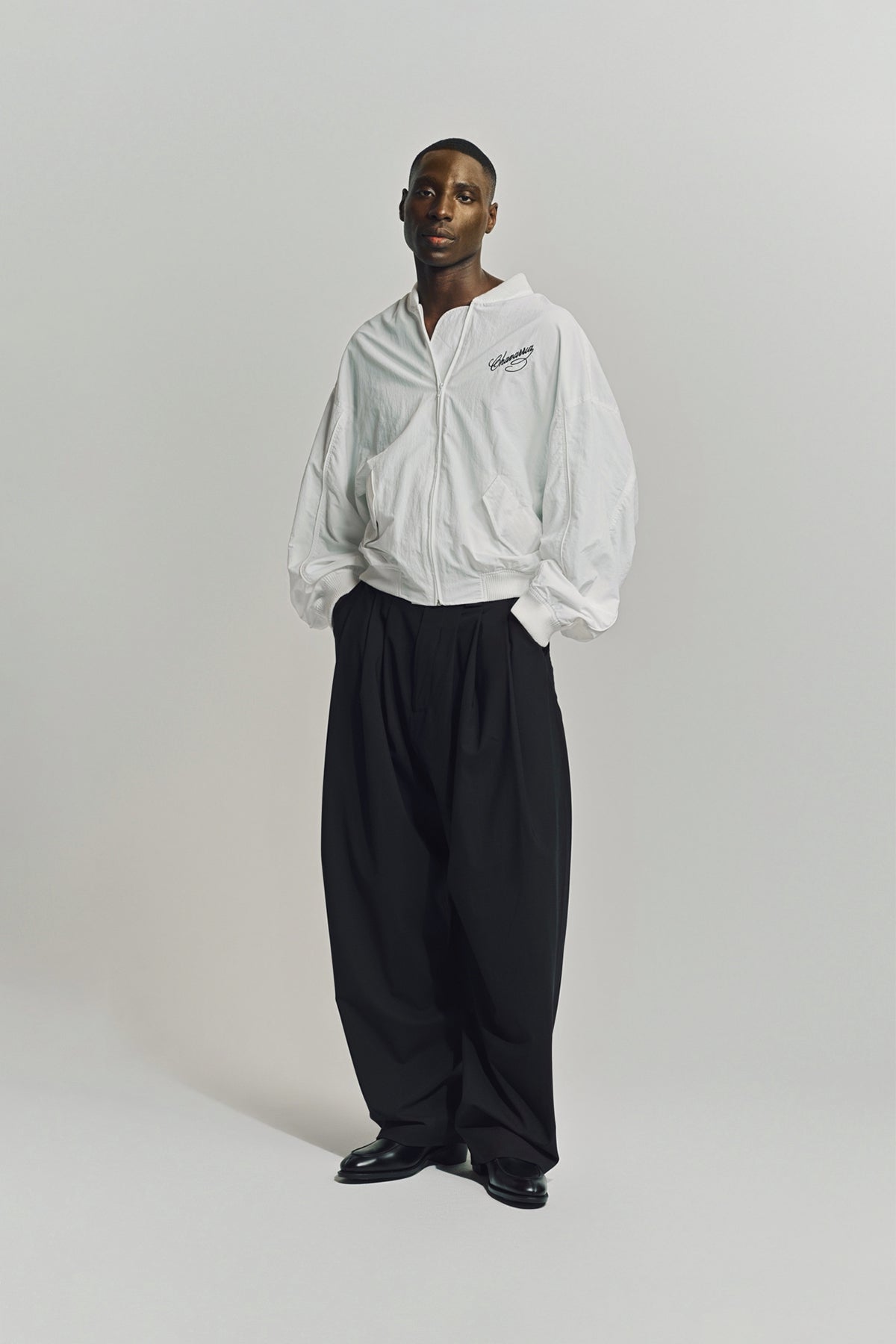 WILLY CHAVARRIA | DRAWSTRING CASCADA TROUSERS