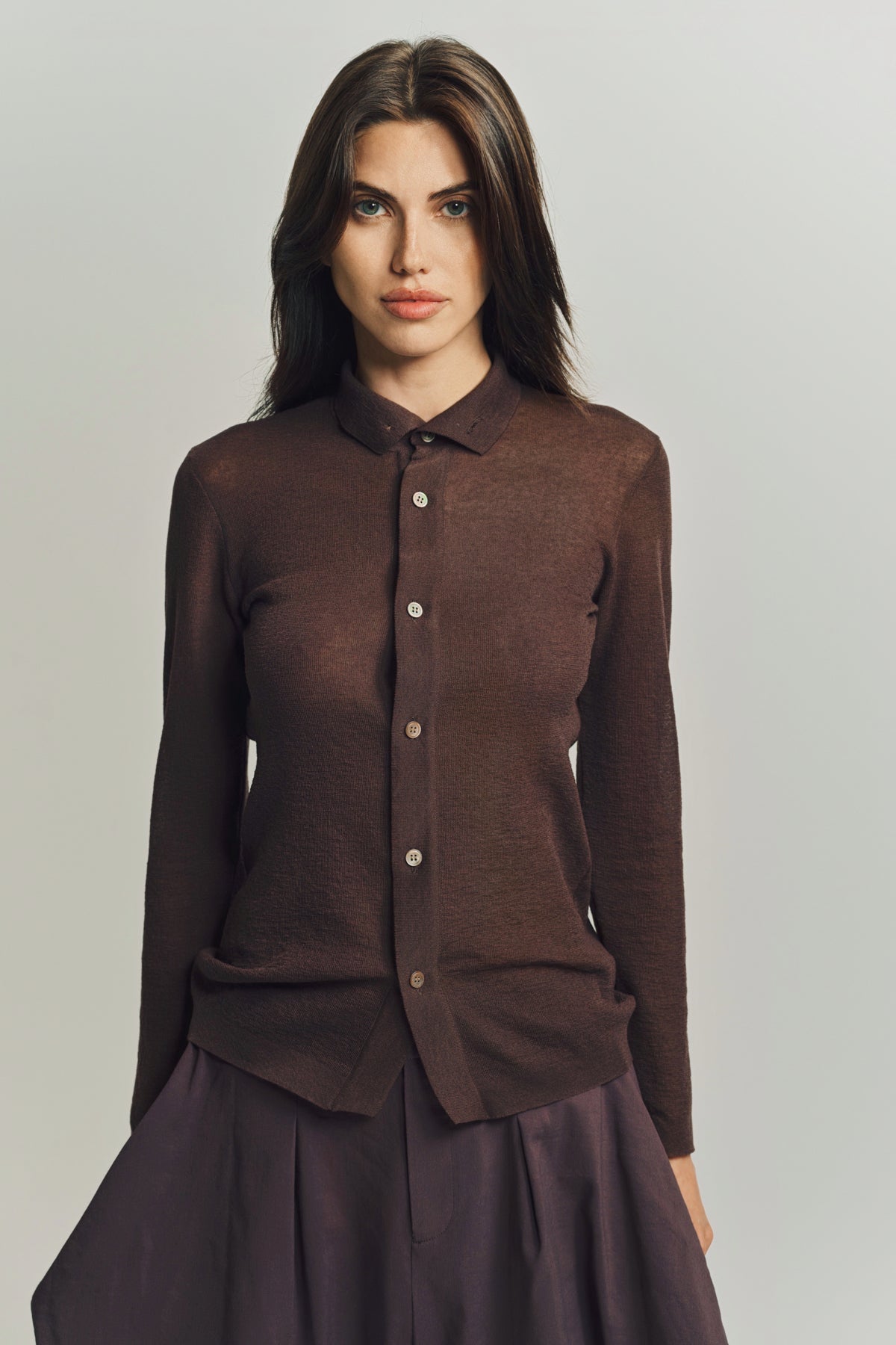 ISSEY MIYAKE　麻ニット風ロンT ISSEY MIYAKE 麻ニット風ロンT ISSEY MIYAKE 麻ニット風ロンT