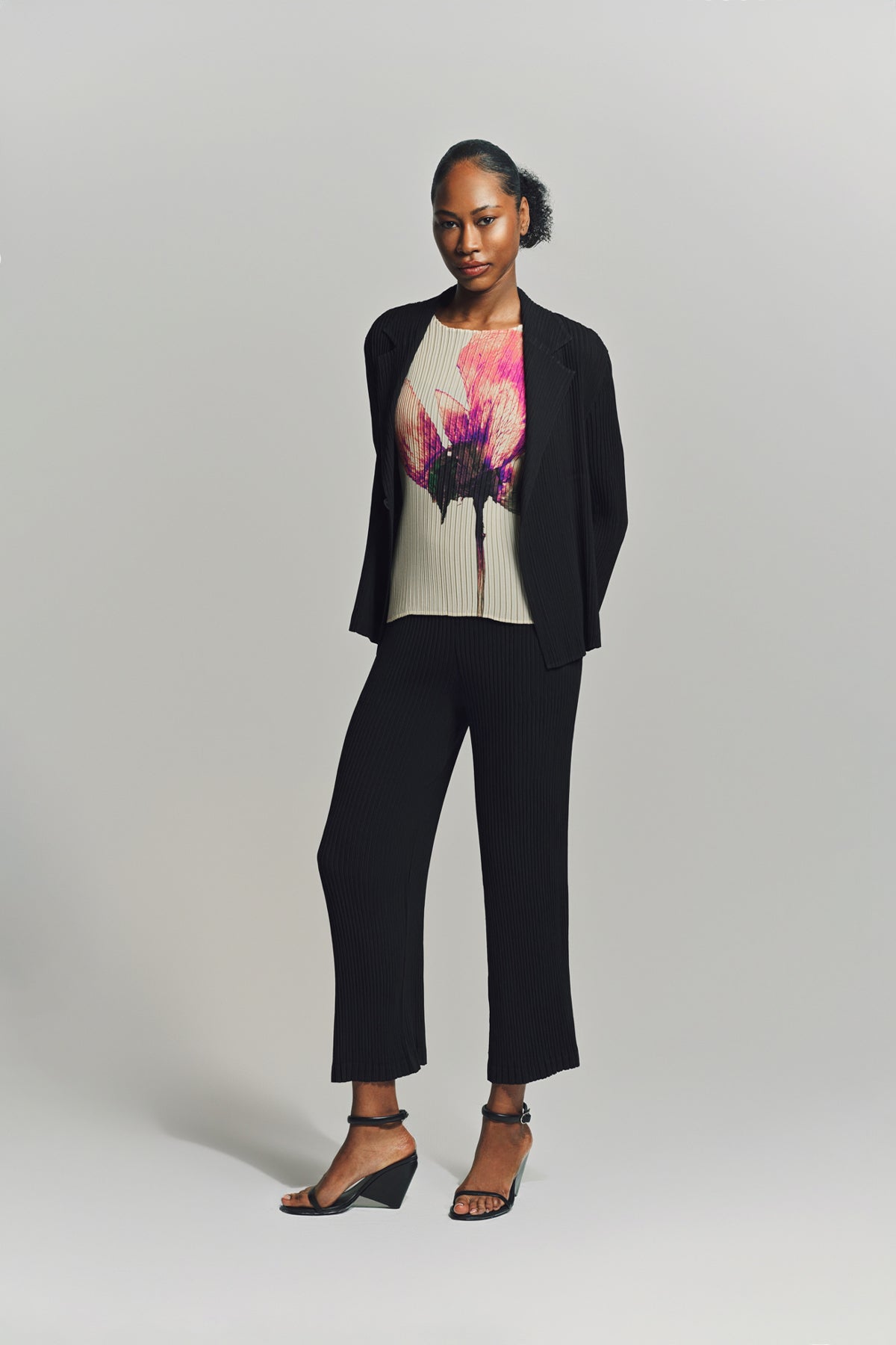 ISSEY MIYAKE | HATCHING PLEATED JACKET