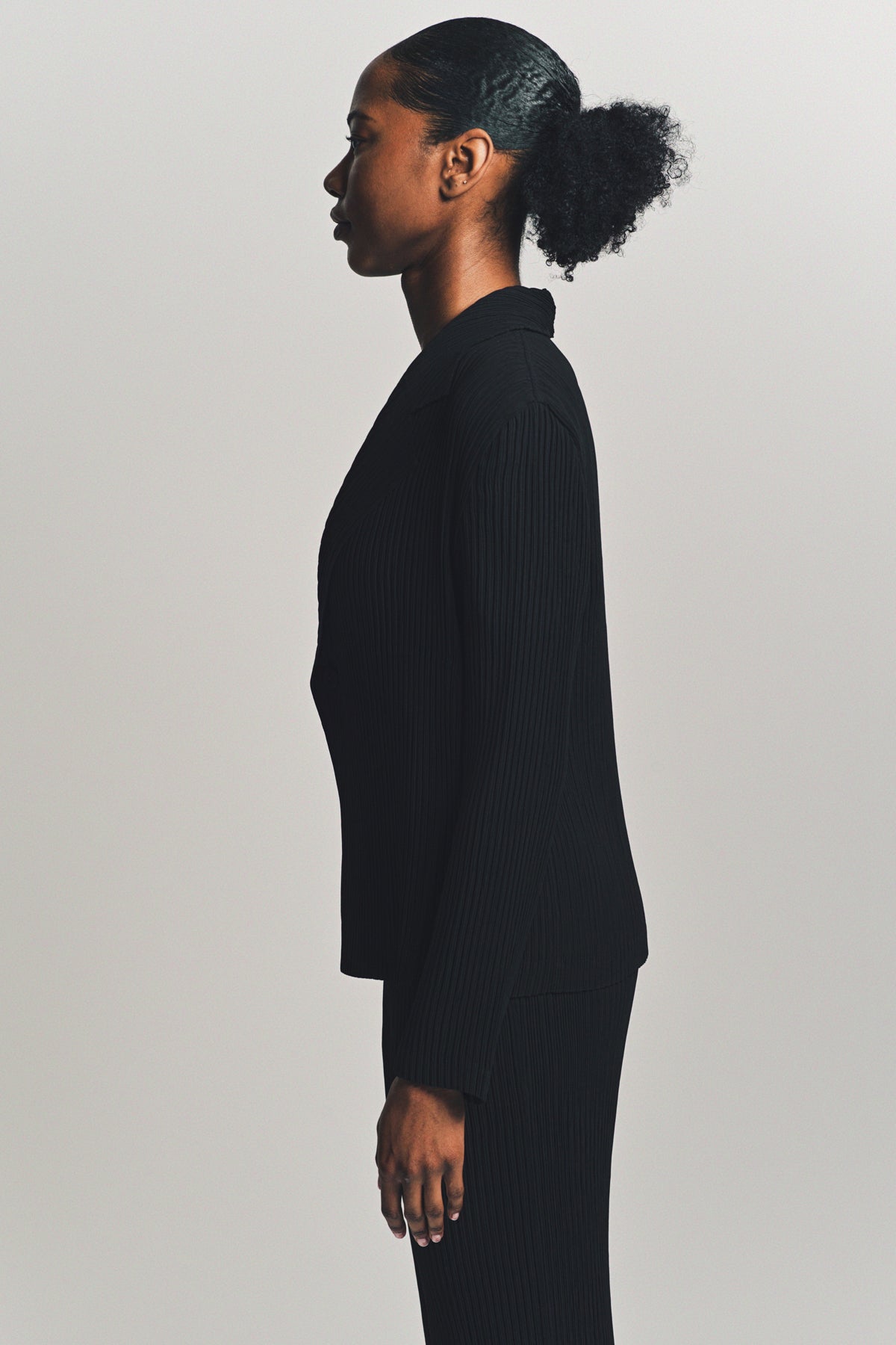 ISSEY MIYAKE | HATCHING PLEATED JACKET