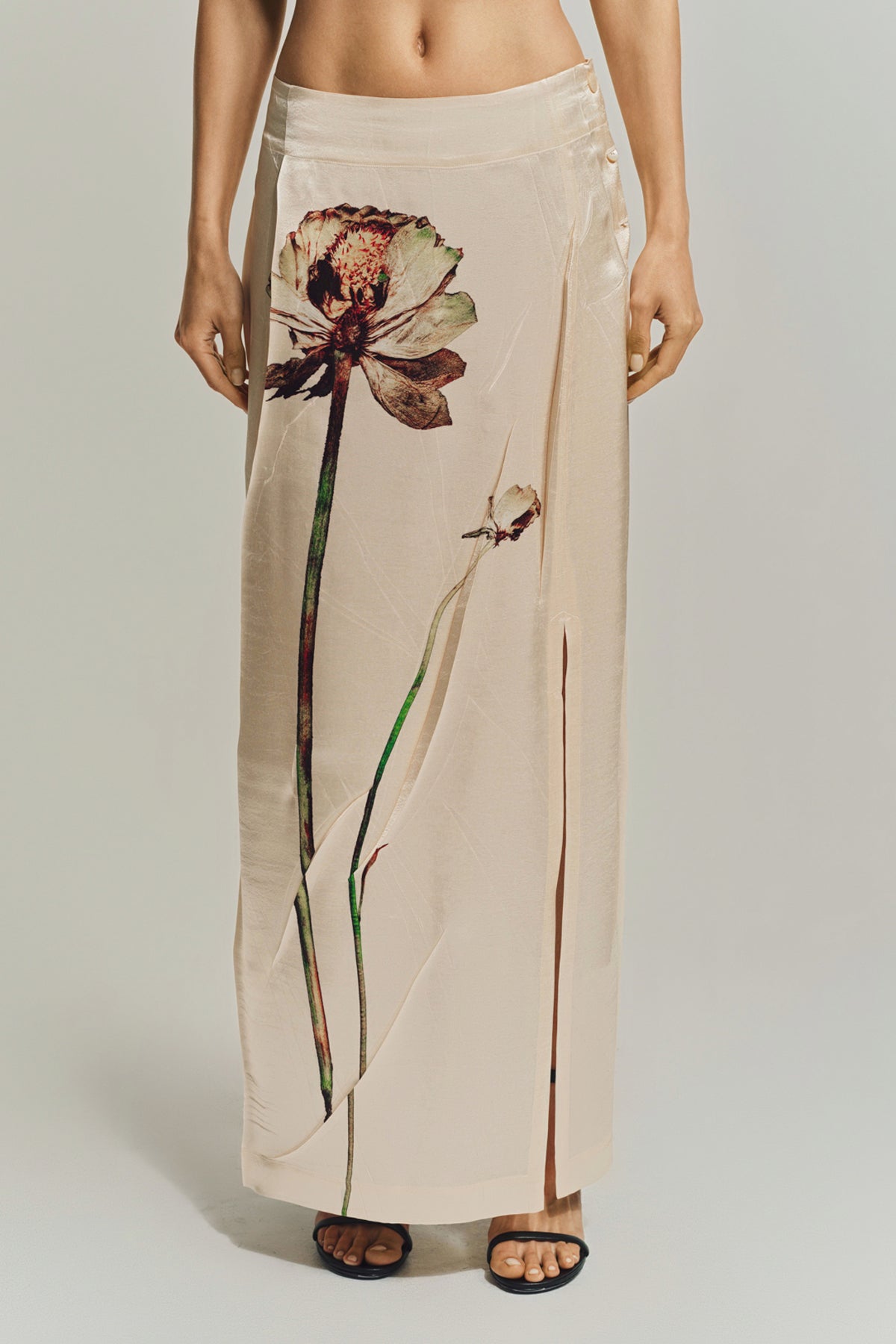 ISSEY MIYAKE | PRESSED FLORA SKIRT
