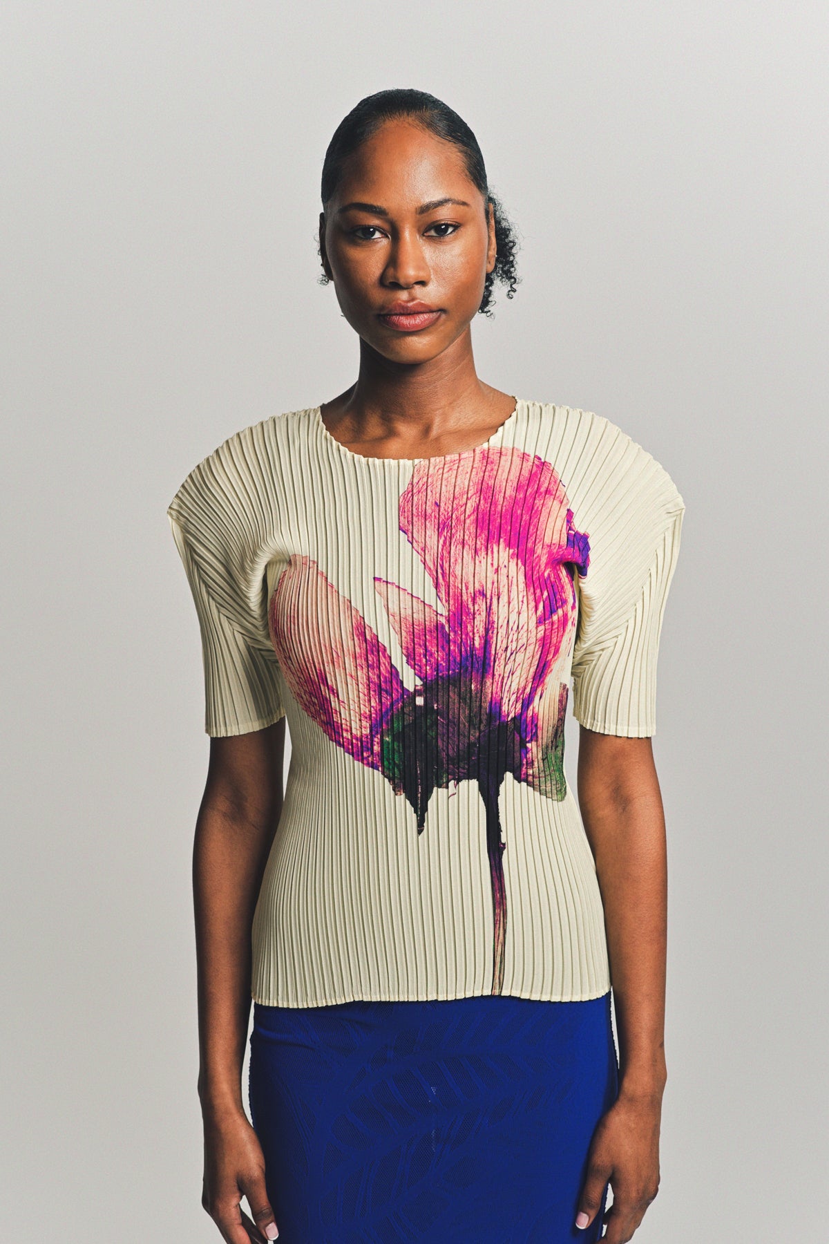 ISSEY MIYAKE | PRESSED FLORA PLEATED SHIRT