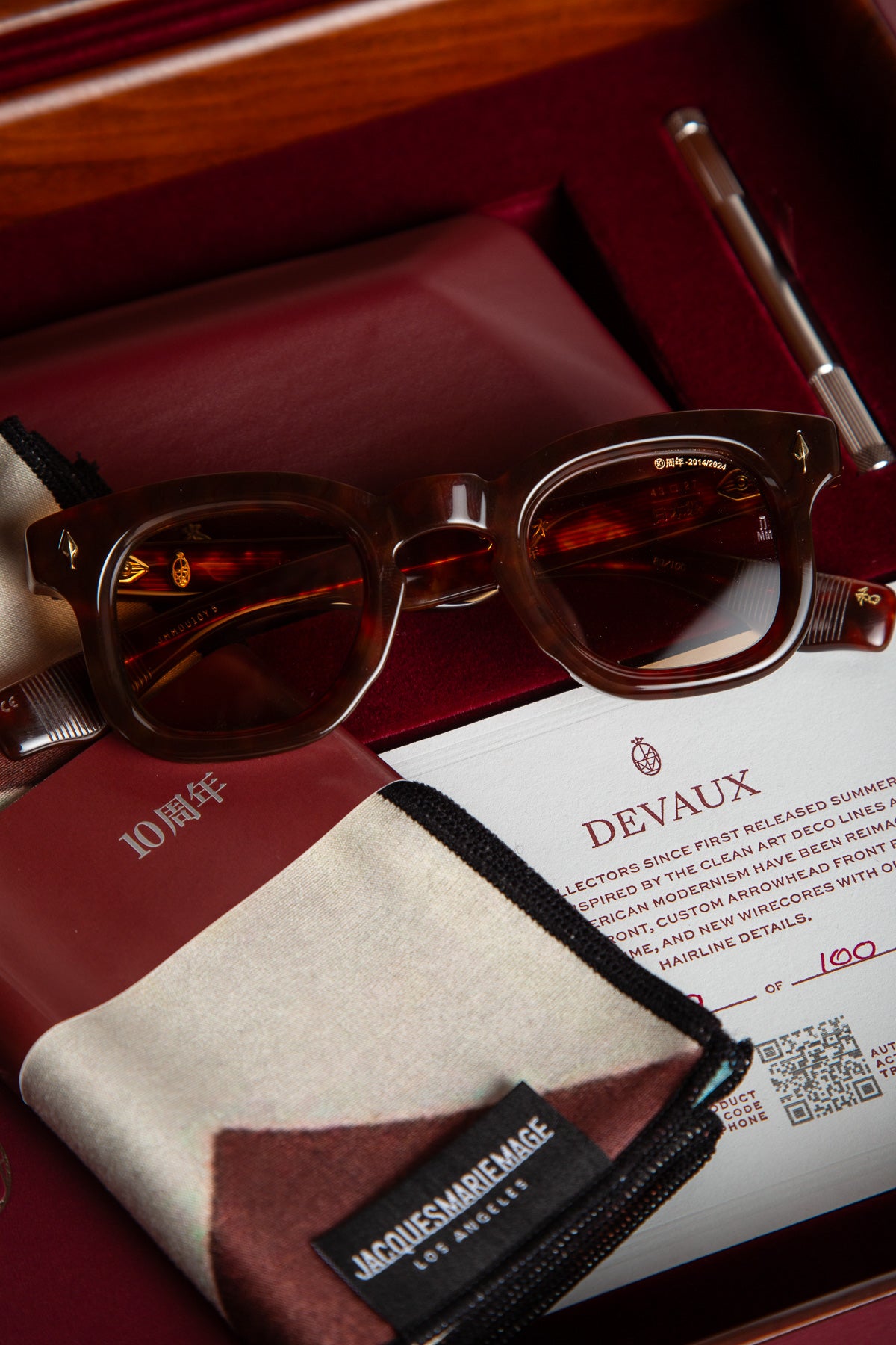 JACQUES MARIE MAGE | DEVAUX SUNGLASSES IN BRECCIA