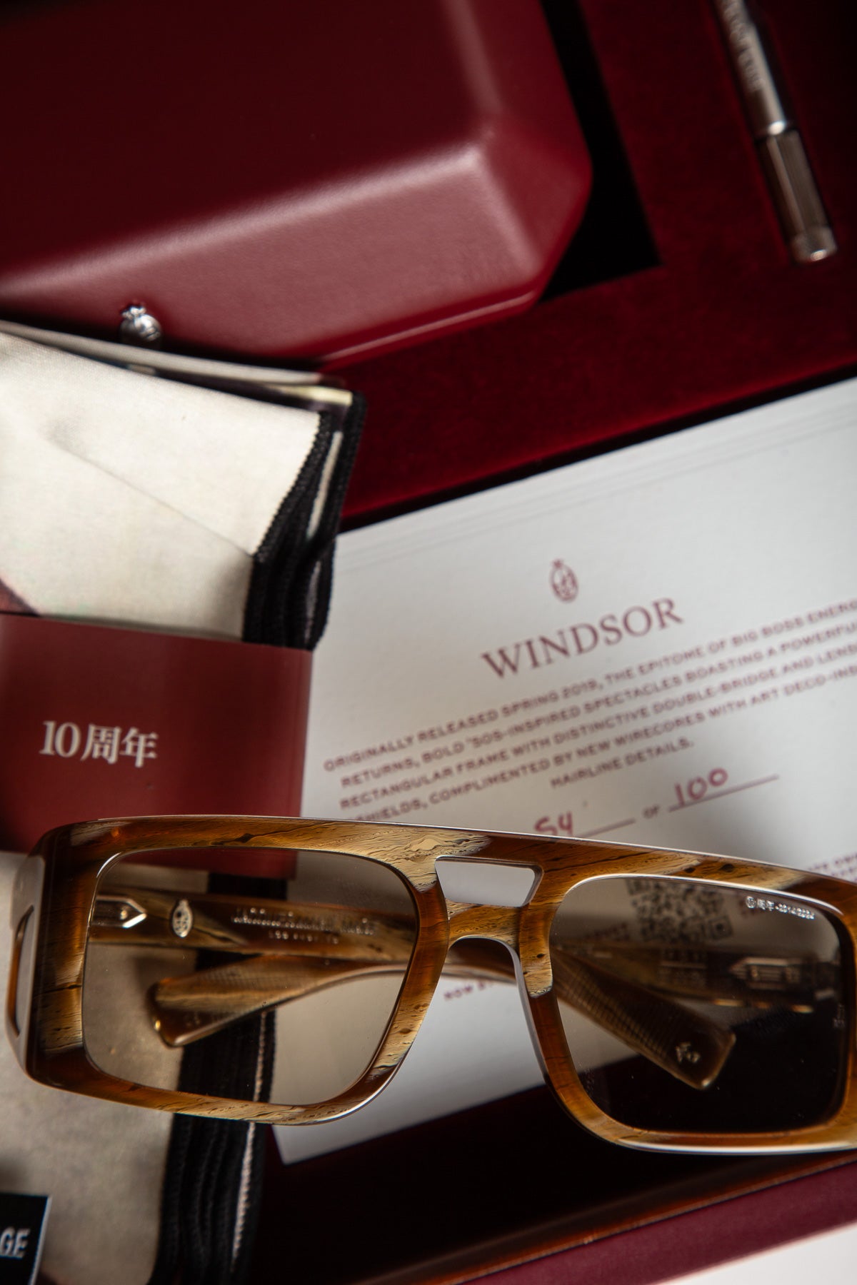 JACQUES MARIE MAGE | WINDSOR SUNGLASSES IN BARK HORN
