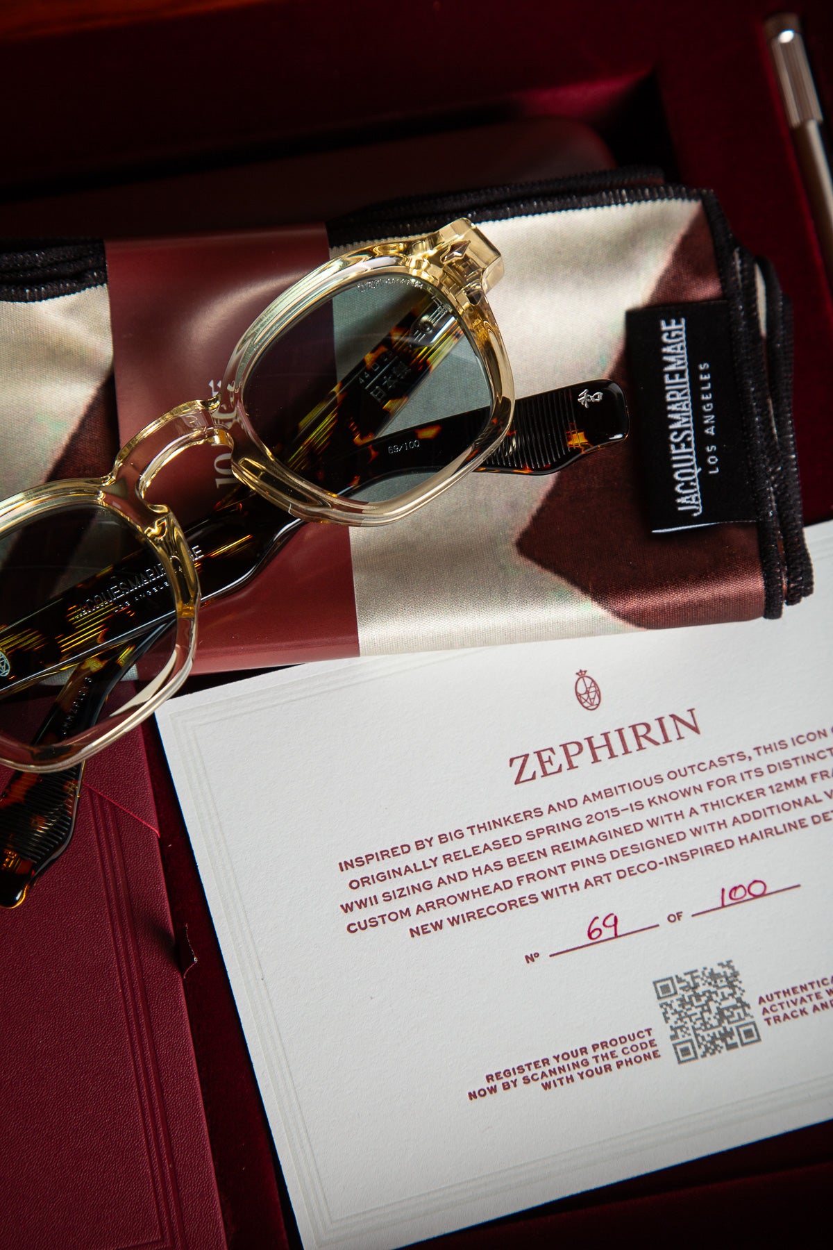 JACQUES MARIE MAGE | ZEPHIRIN SUNGLASSES IN DUN - MAXFIELD LA