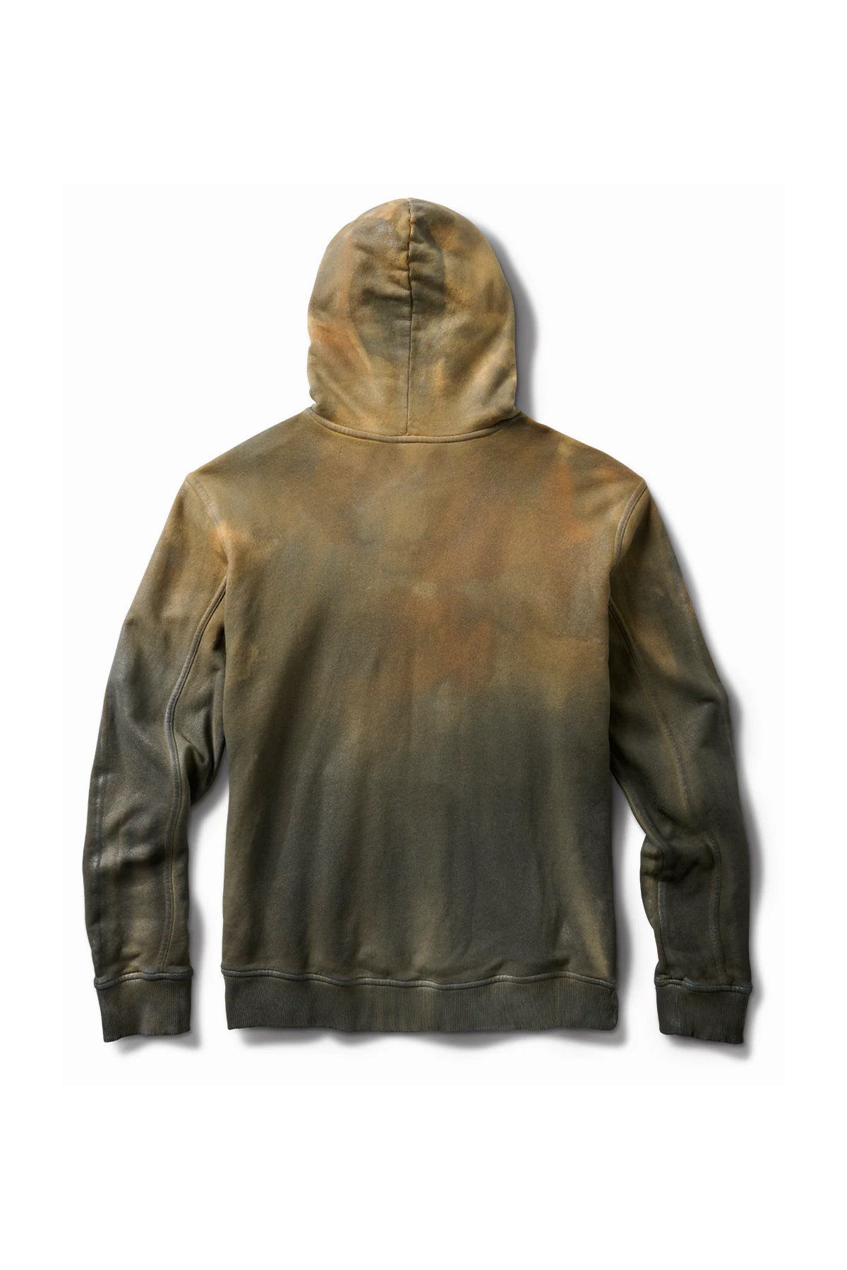 SCHAEFFER'S GARMENT HOTEL | AGED OVERSIZED OIL STAINED LEATHERIZED HOODIE - MAXFIELD LA