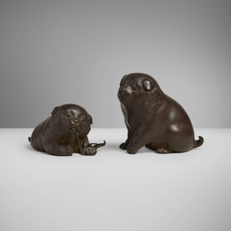 TAKAHASHI RYOUN | OKIMONOS OF PUPPIES