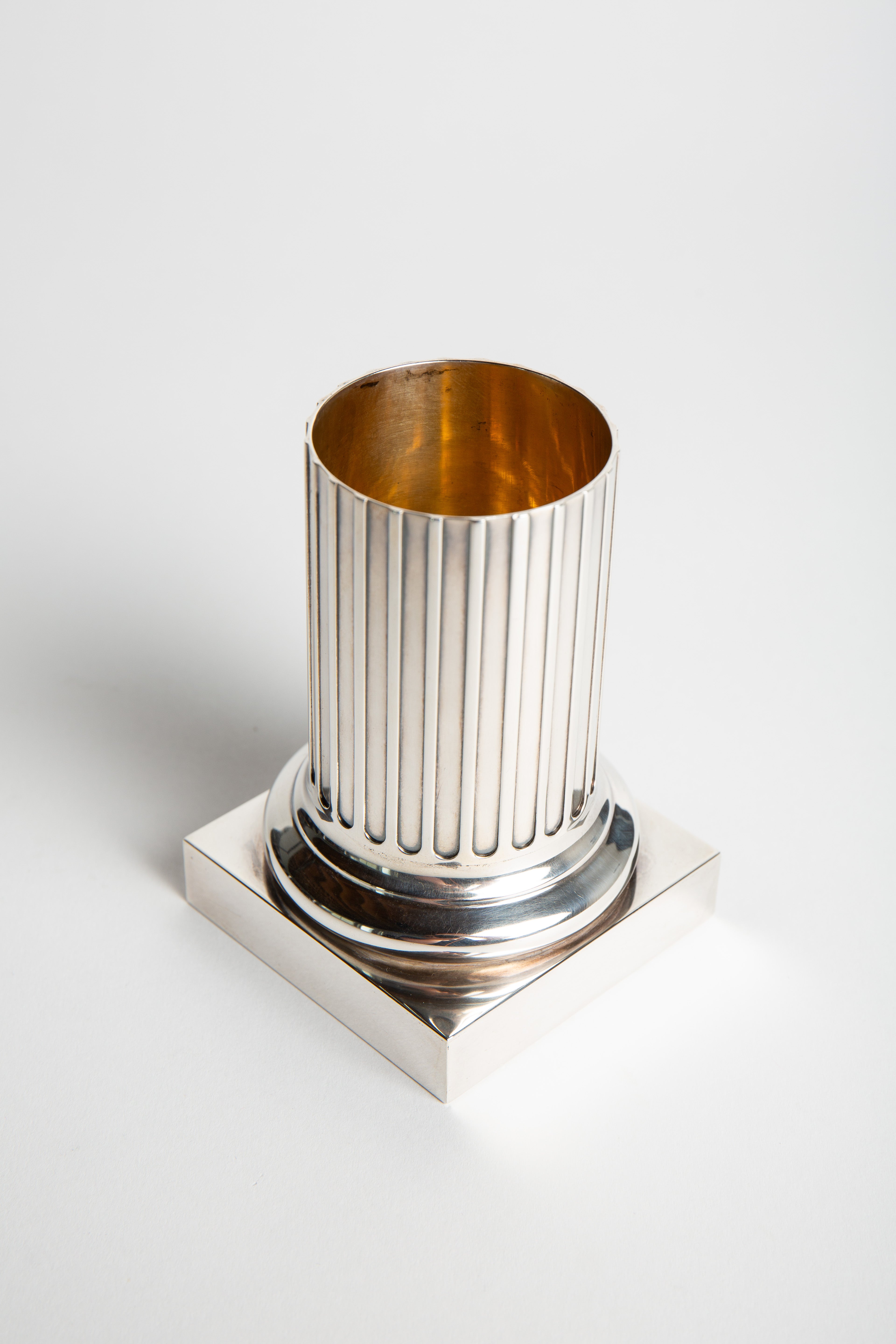 BULGARI | 1980 STERLING SILVER VASE