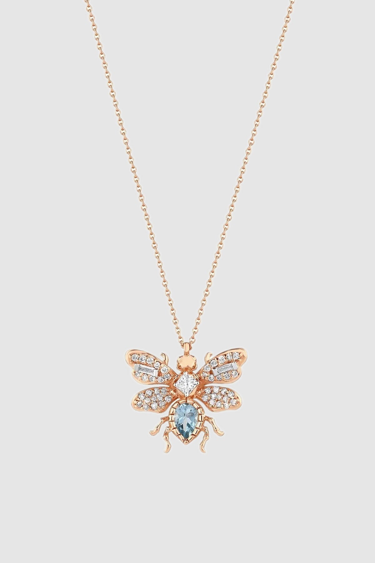 BEE GODDESS | QUEEN BEE BON BON BLUE TOPAZ NECKLACE