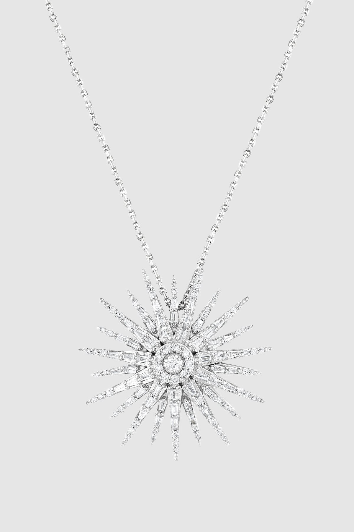 BEE GODDESS | WHITE GOLD JARDIN STAR DIAMOND NECKLACE