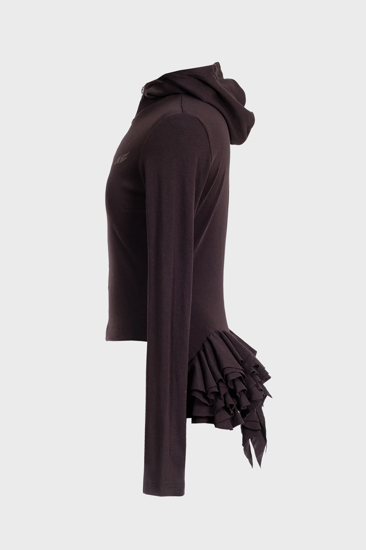 NATASHA ZINKO | RUFFLE HOODED JACKET
