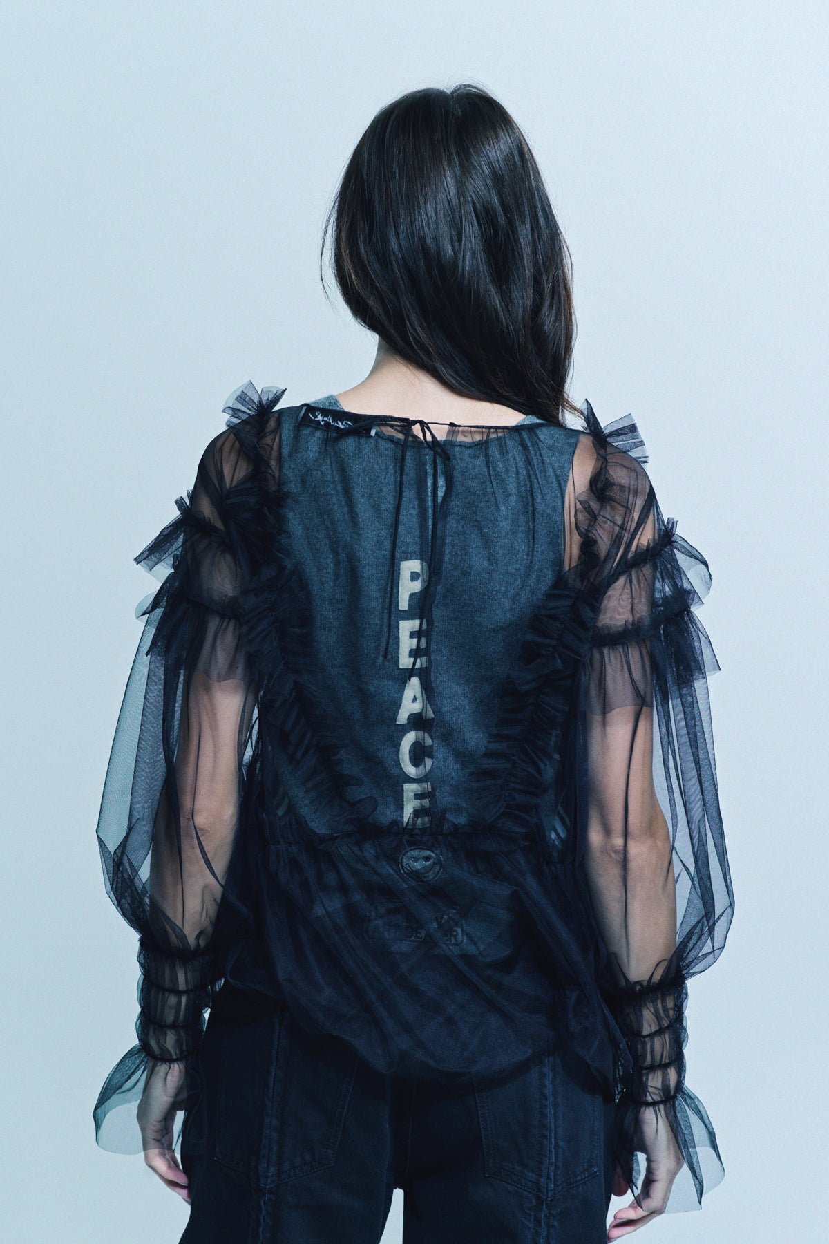 BEVERLY HILLS RECYCLER | YUKIMI.K TULLE PEACE TANK - MAXFIELD LA