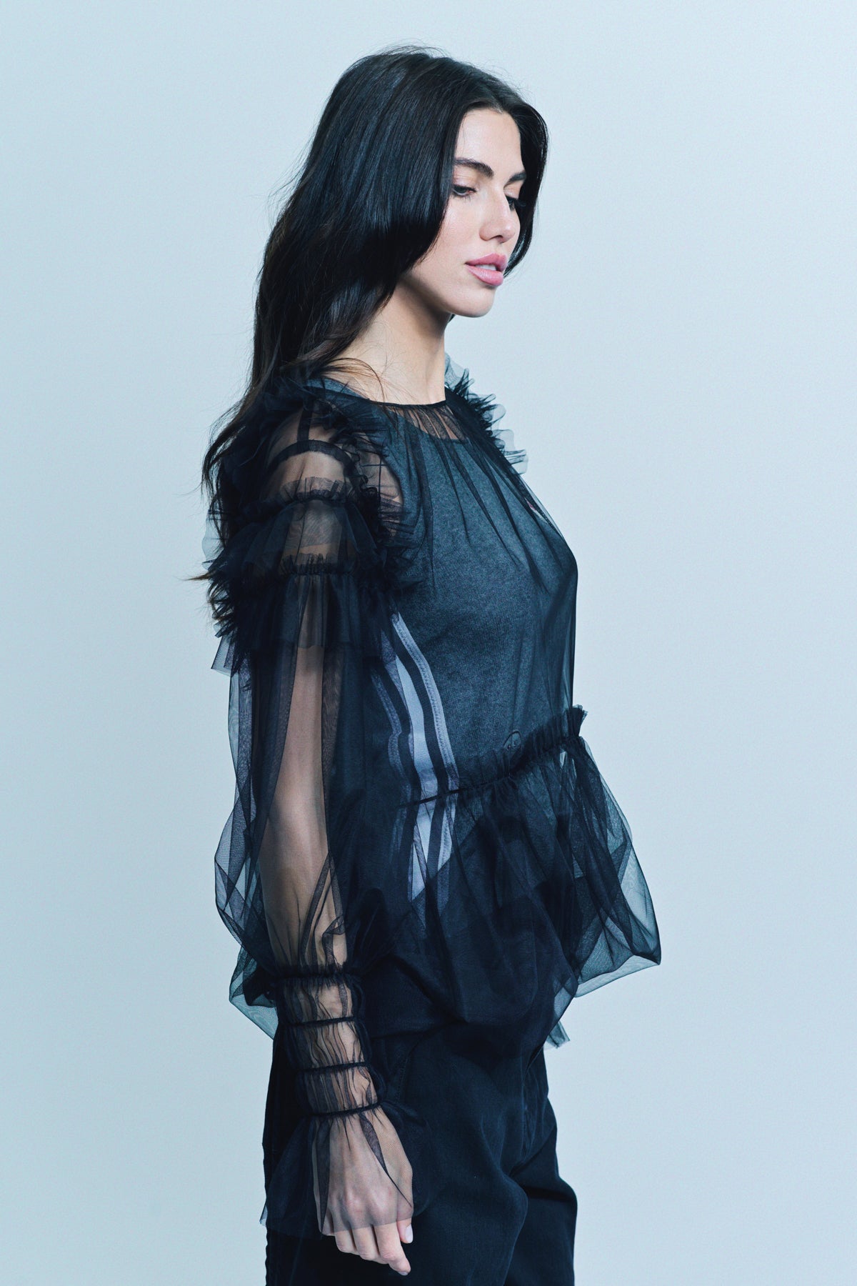 BEVERLY HILLS RECYCLER | YUKIMI.K TULLE PEACE TANK - MAXFIELD LA