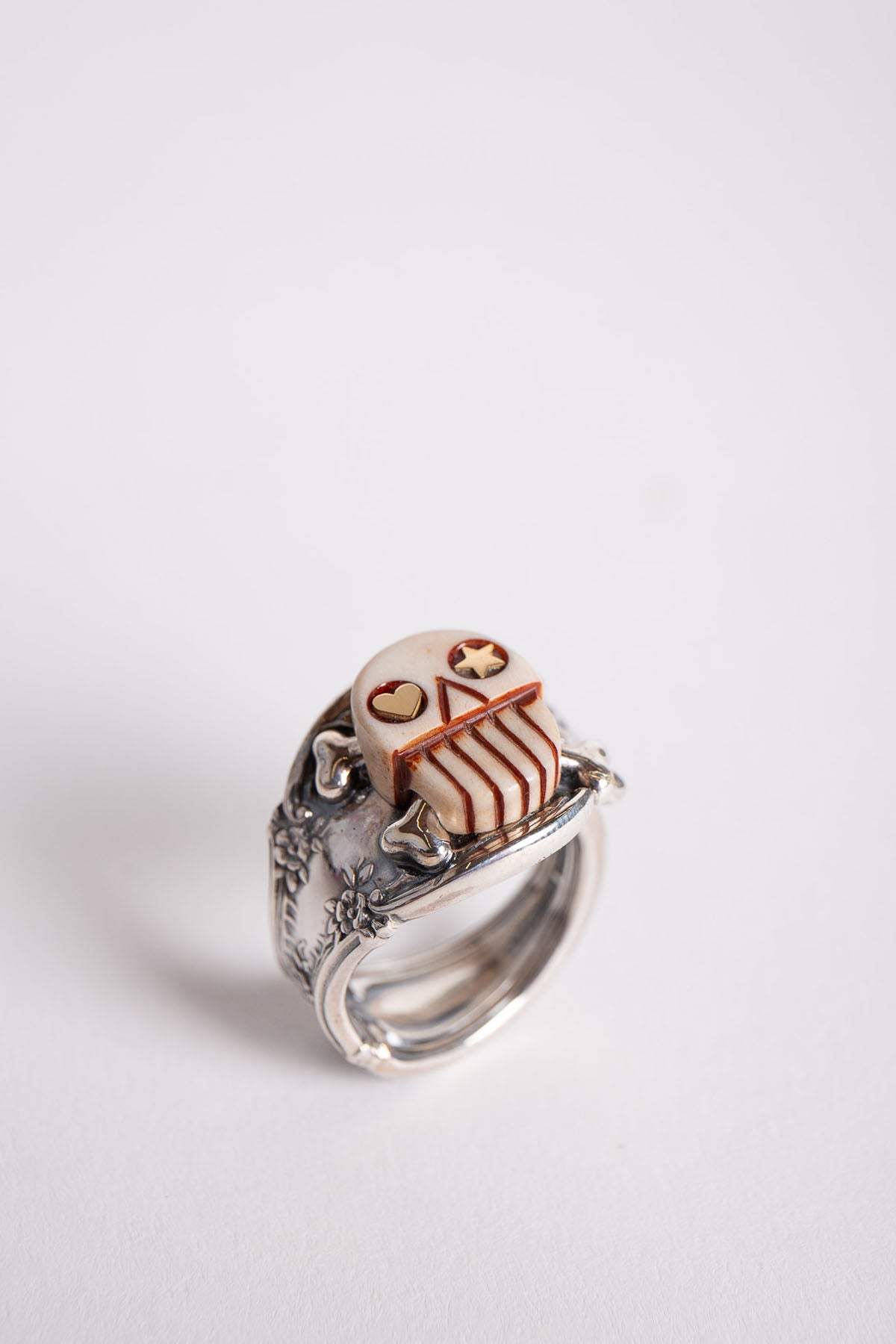 BLIND MAN TOGS | 18K YELLOW GOLD AND STERLING SILVER SUGAR RING