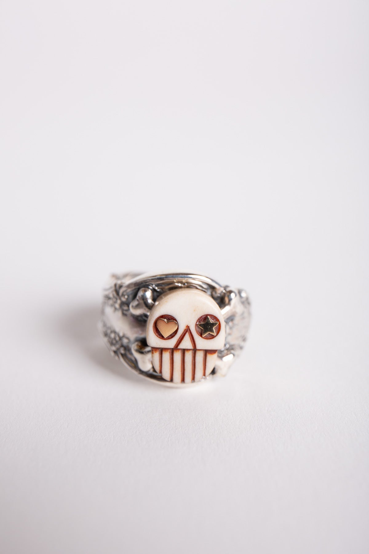 BLIND MAN TOGS | 18K YELLOW GOLD AND STERLING SILVER SUGAR RING