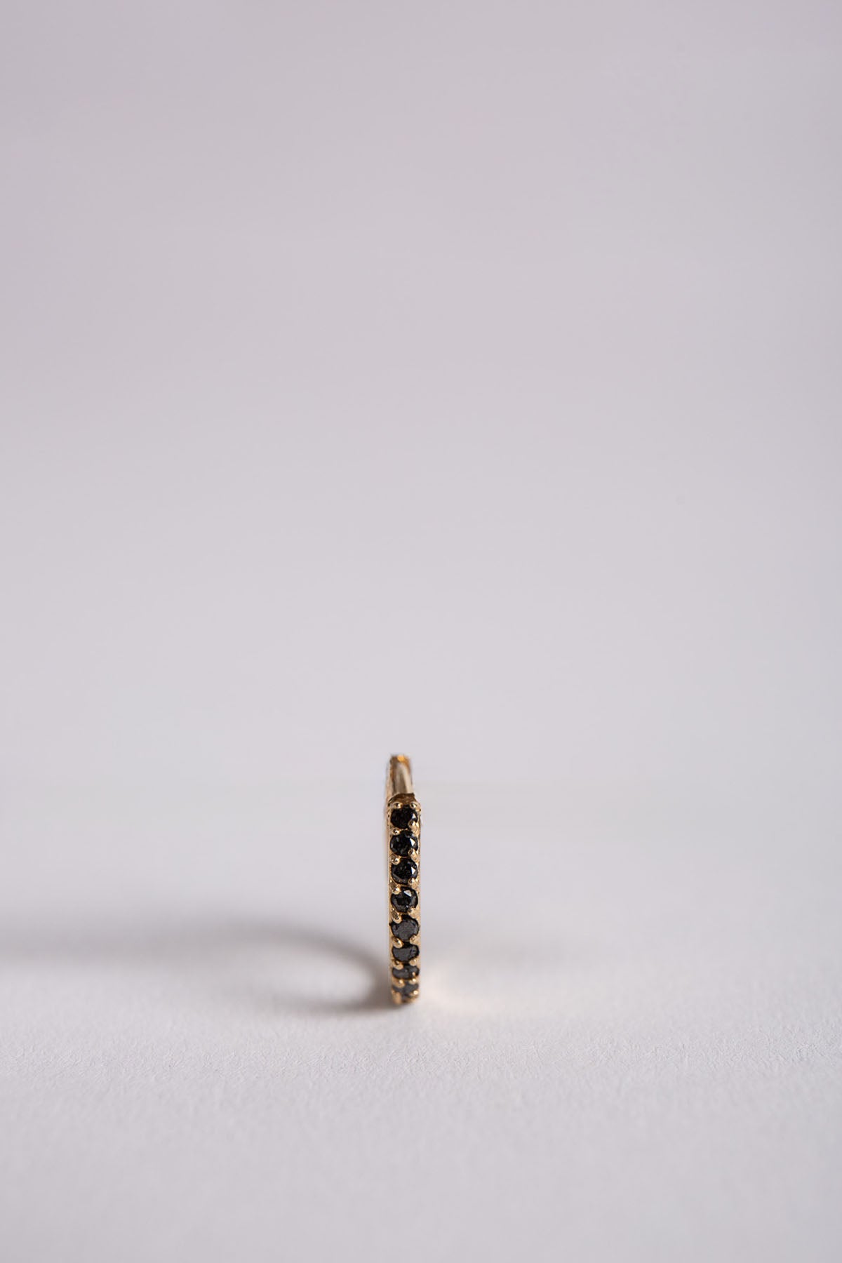 JOANNE FISKE | BLACK DIAMOND HOOP EARRINGS