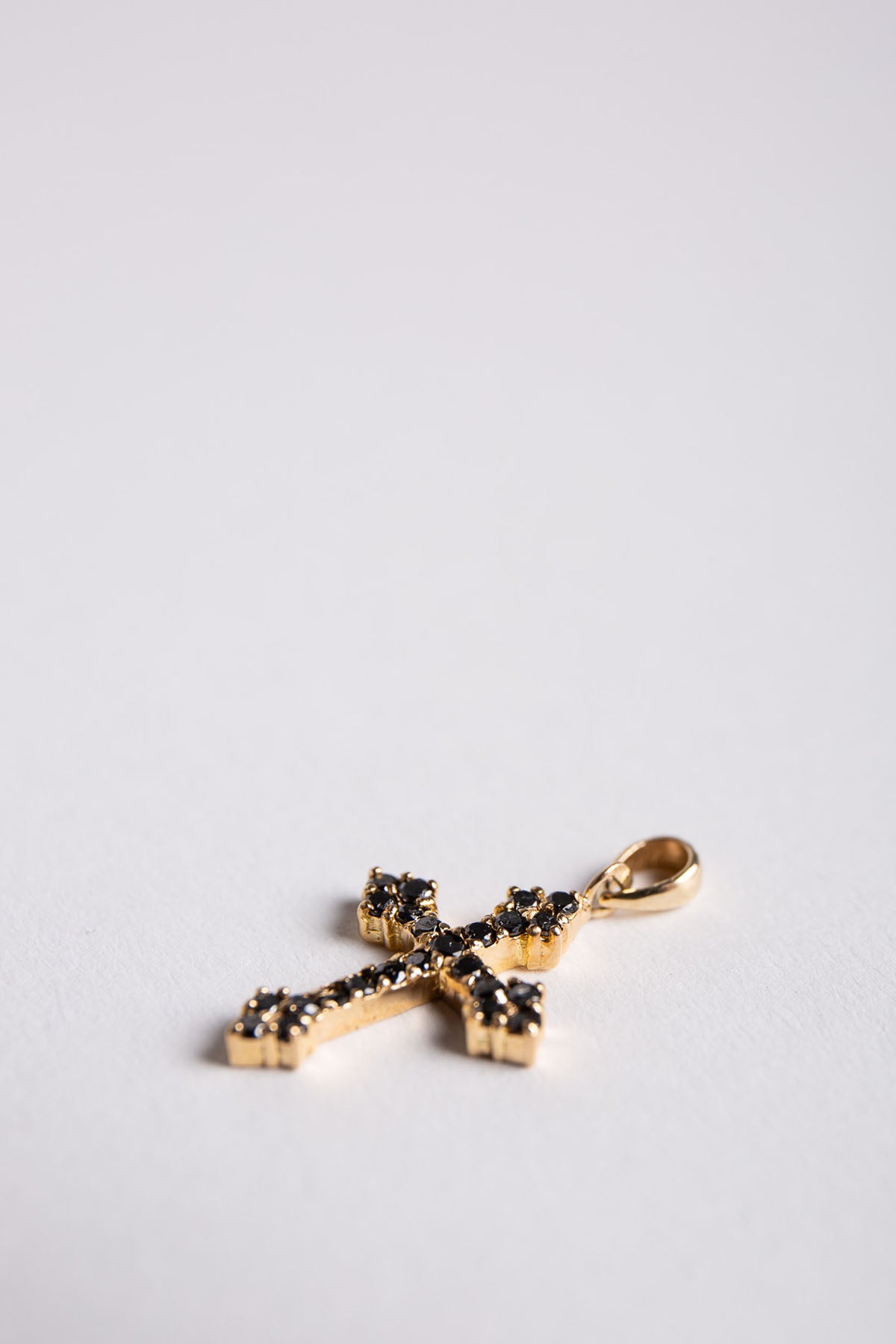 JOANNE FISKE | ORTHODOX BLACK DIAMOND CROSS PENDANT