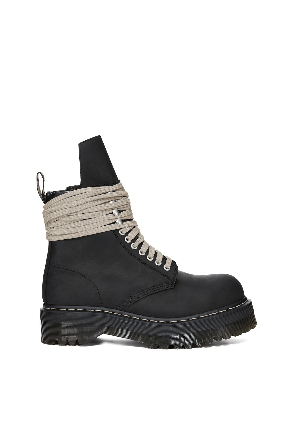 RICK OWENS | QUAD SOLE STEEL TOE BOOTS