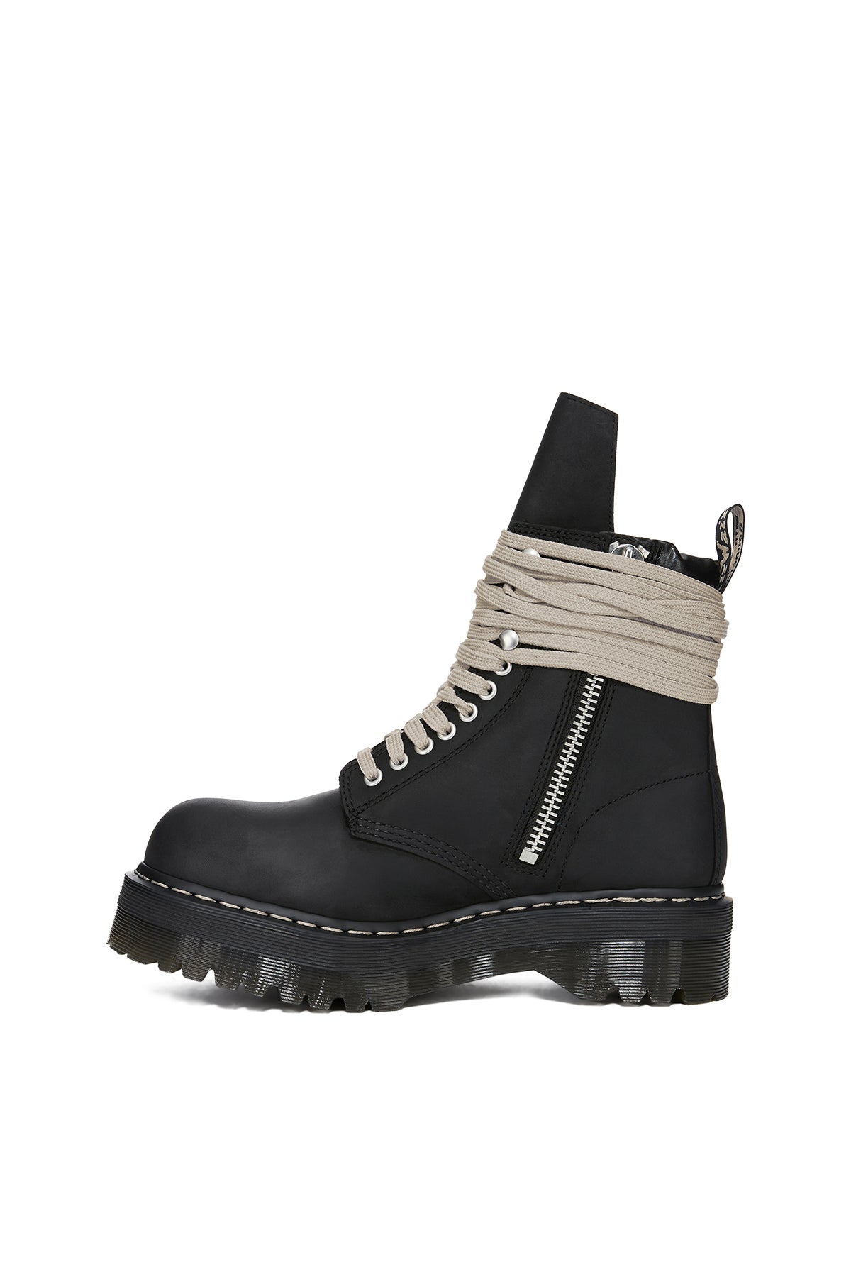 RICK OWENS | QUAD SOLE STEEL TOE BOOTS