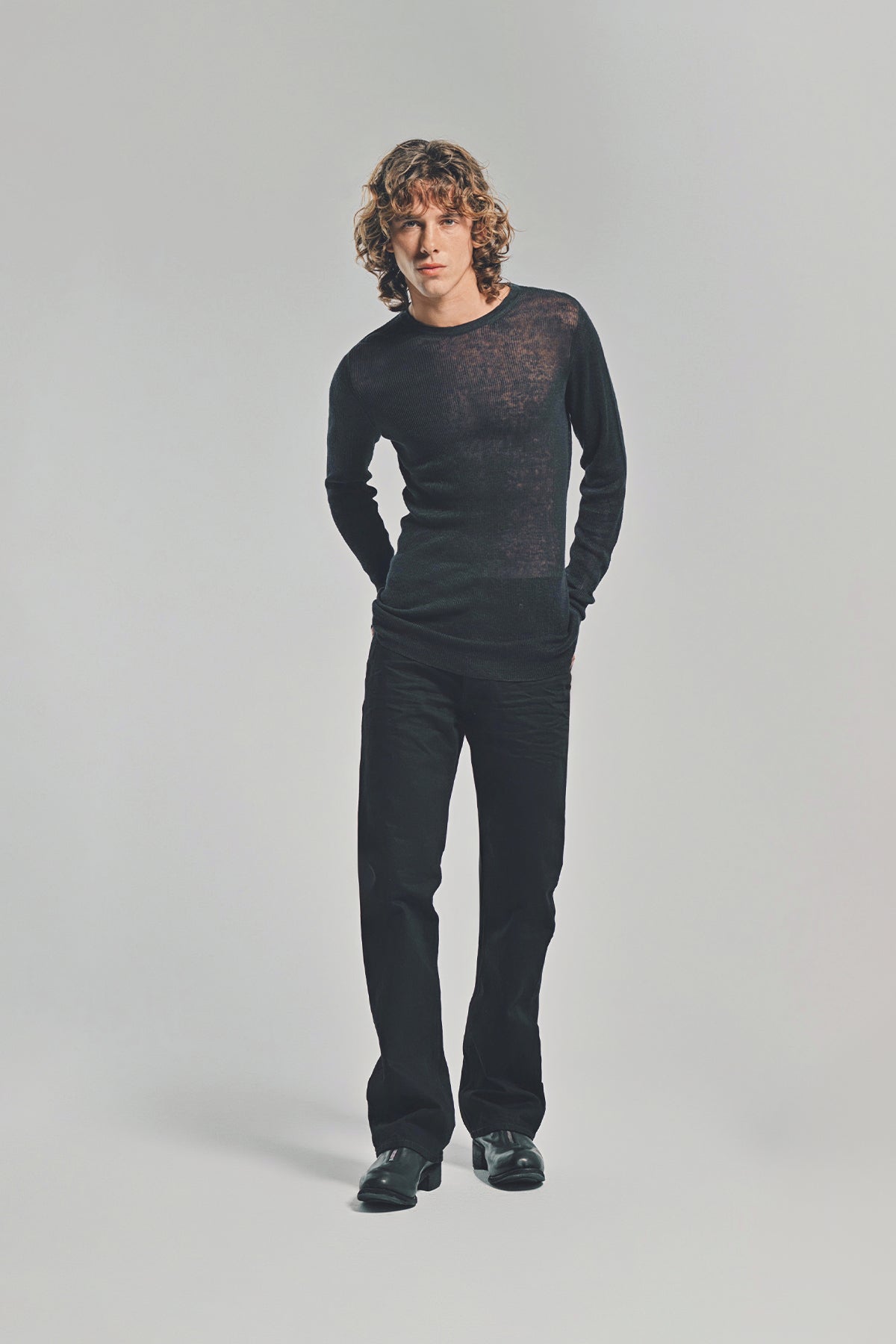 LARS ANDERSSON | FITTED LONG SLEEVE TEE 1X1 RIB