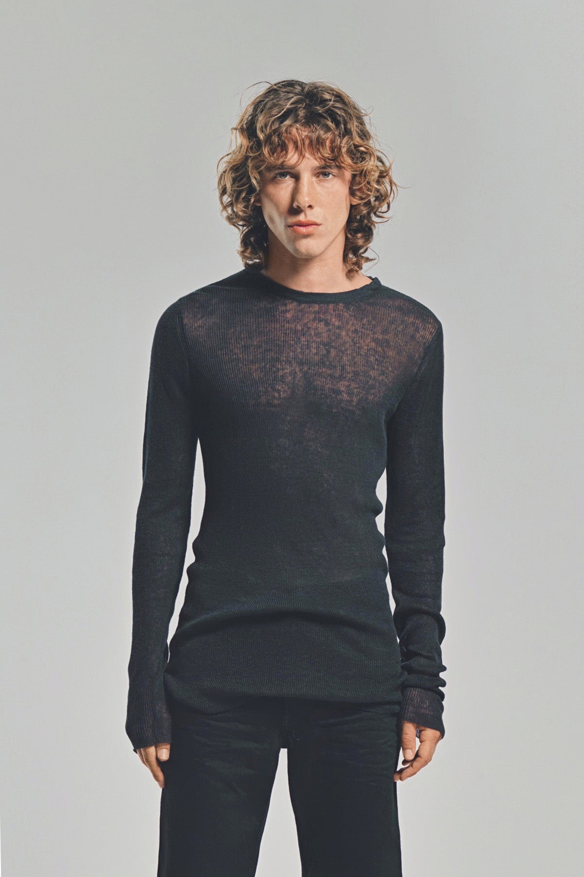 LARS ANDERSSON | FITTED LONG SLEEVE TEE 1X1 RIB