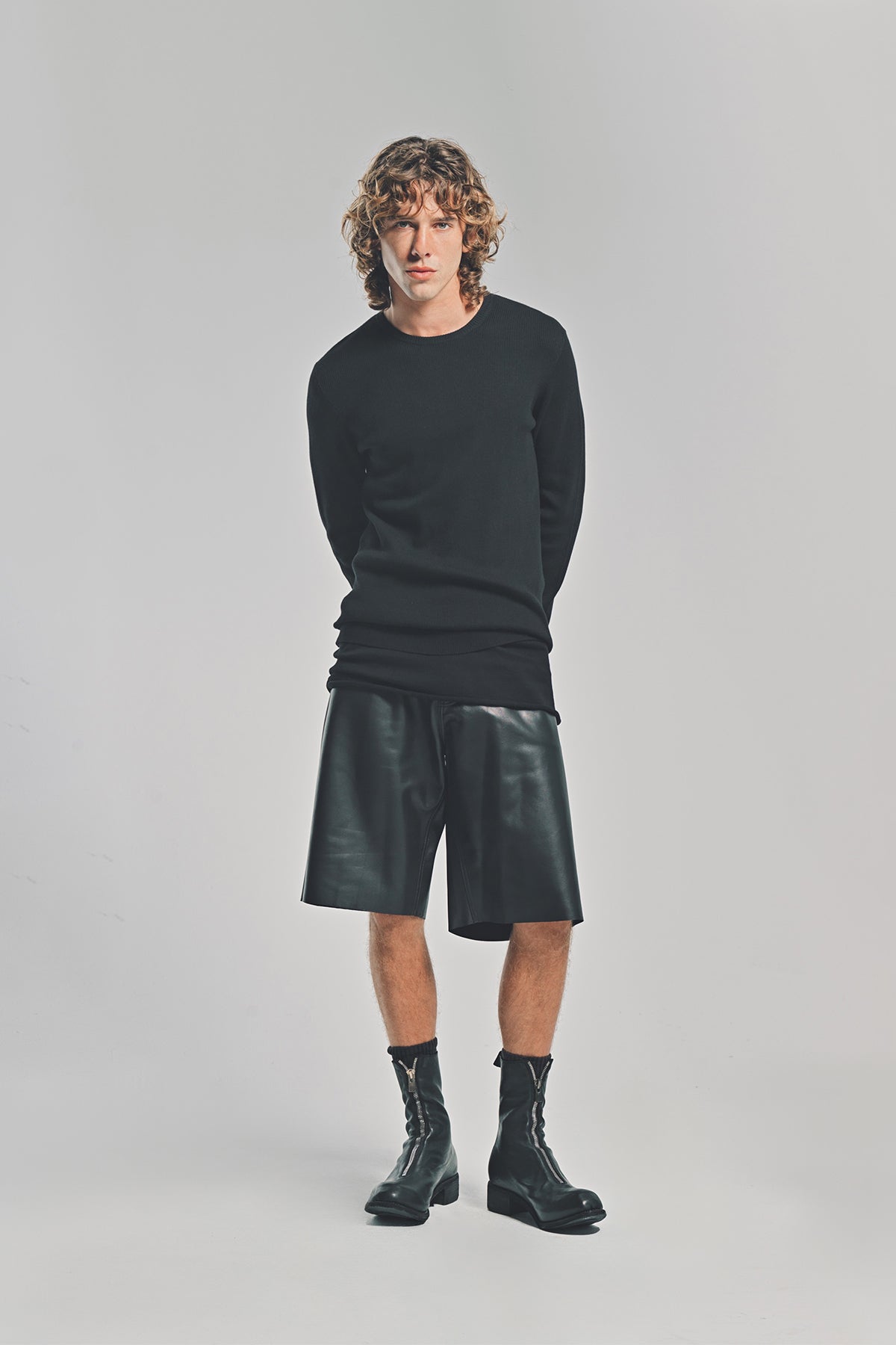 LARS ANDERSSON | FITTED LONG SLEEVE TOP 2X1 RIB
