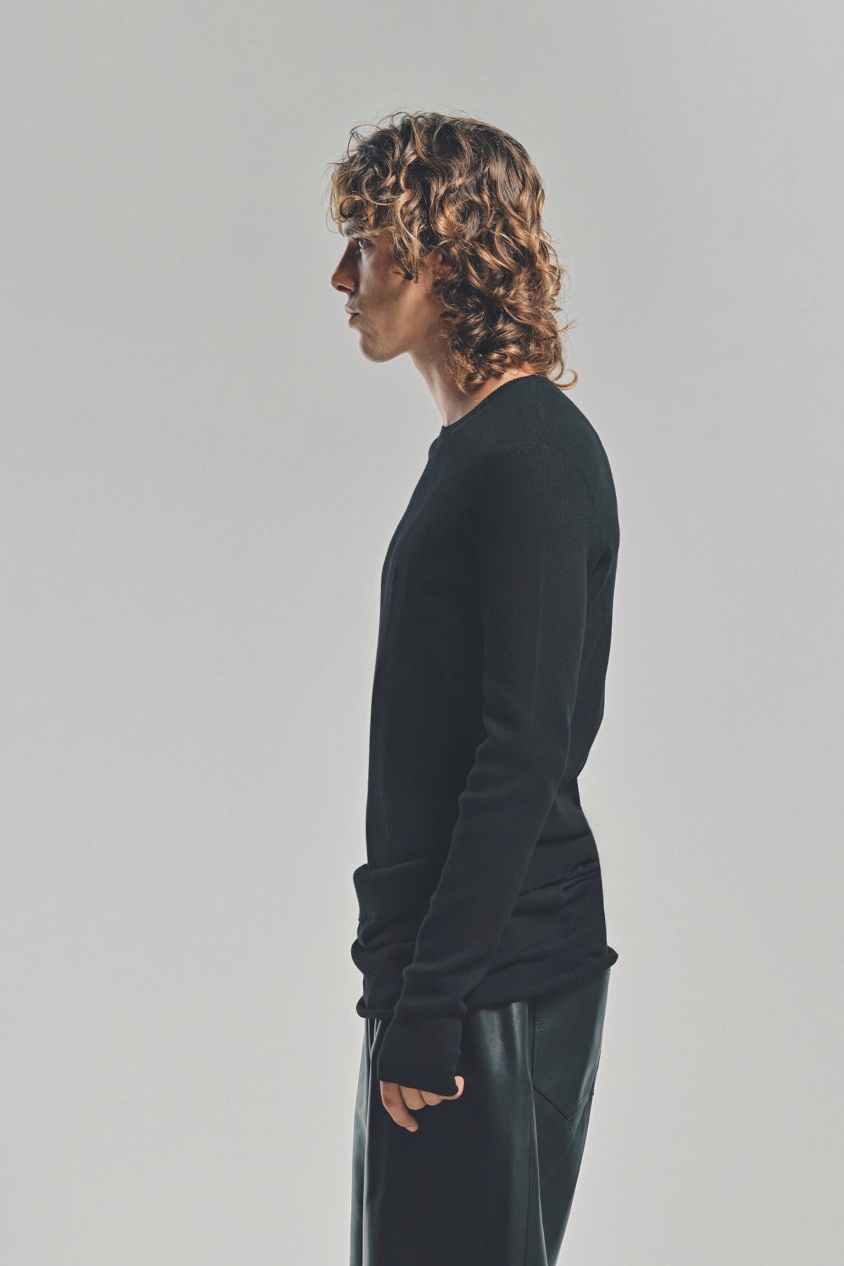 LARS ANDERSSON | FITTED LONG SLEEVE TOP 2X1 RIB