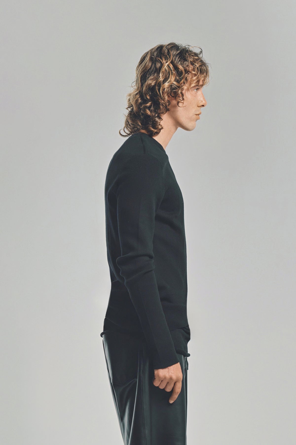 LARS ANDERSSON | FITTED LONG SLEEVE TOP 2X1 RIB