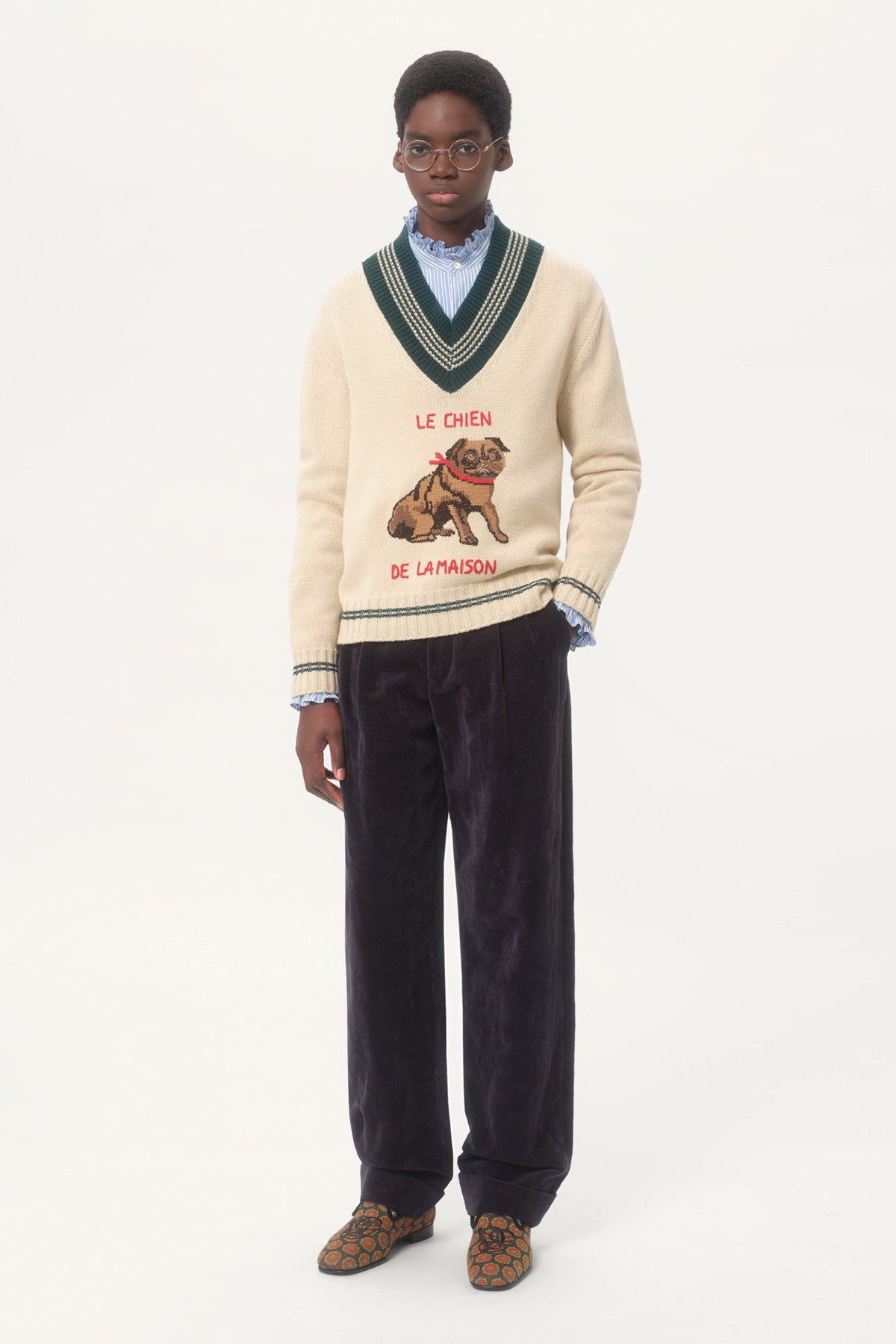 VALENTINO | WASHED VELVET PANT