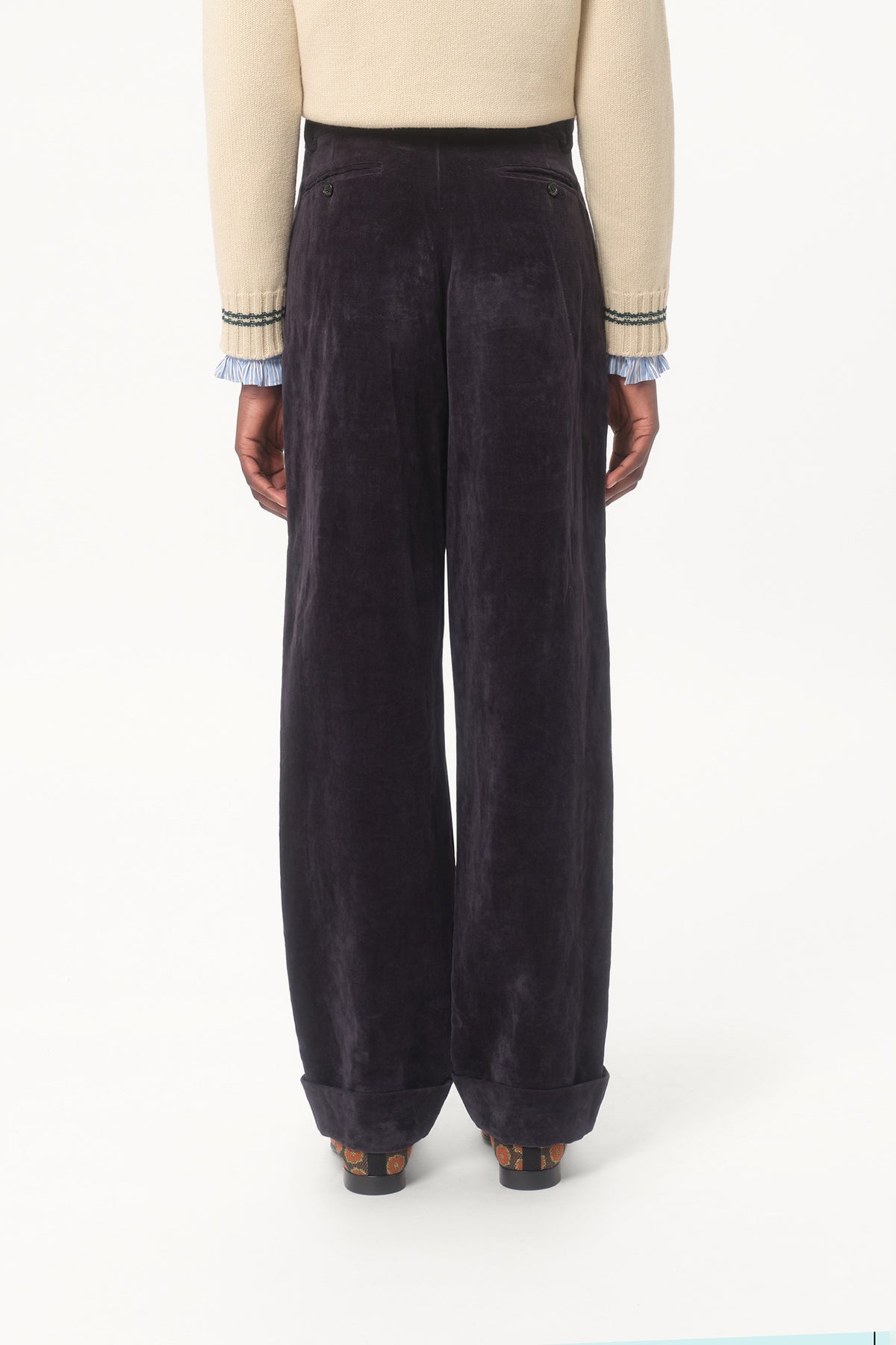 VALENTINO | WASHED VELVET PANT